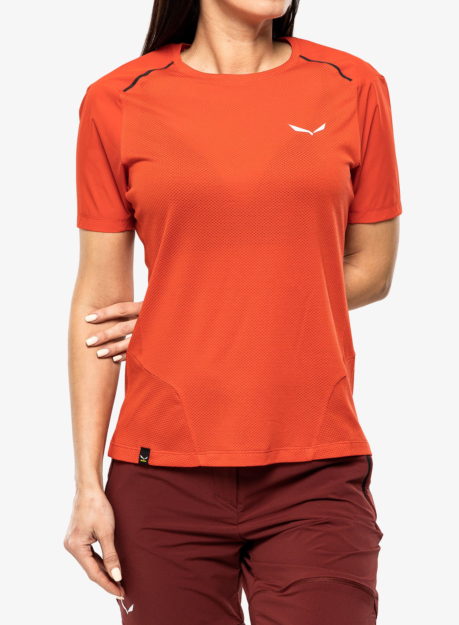 Dámské tričko Salewa Pedroc PTC Delta T-Shirt - flame