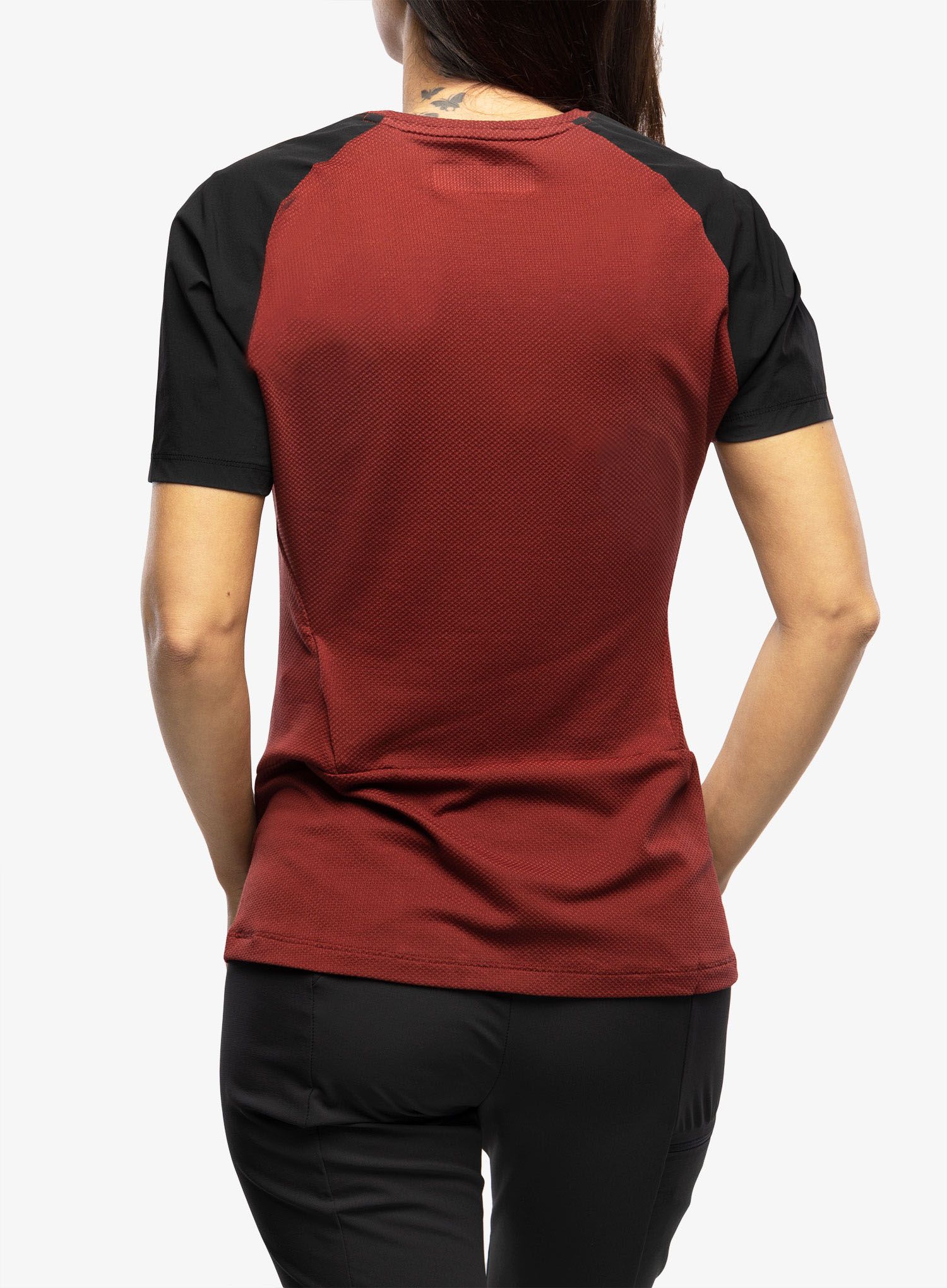 Dámské rychleschnoucí triko Salewa Pedroc PTC Delta T-Shirt - syrah/black out
