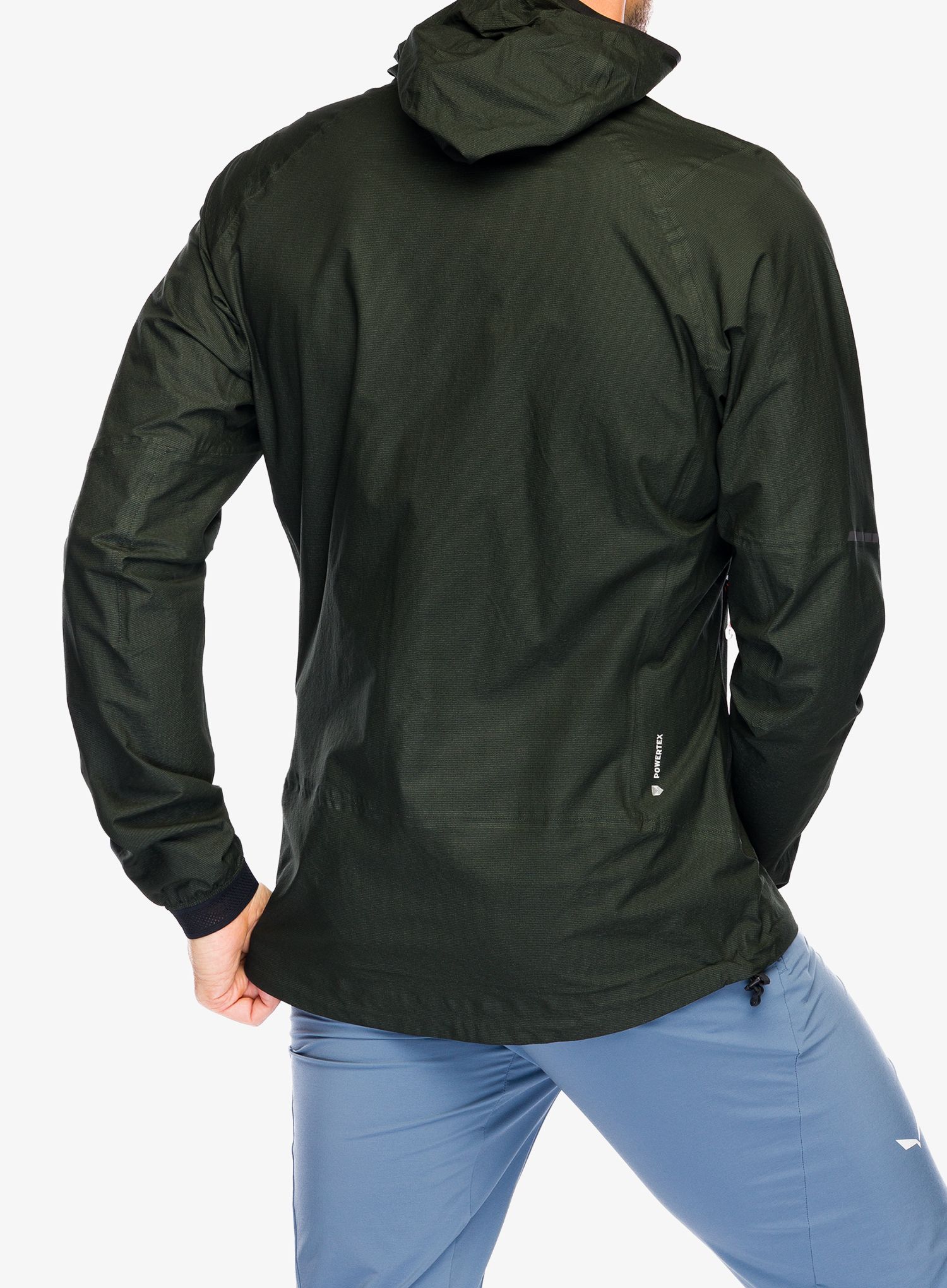 Bunda s membránou Salewa Pedroc PTX 2,5L Light Jacket - dark olive