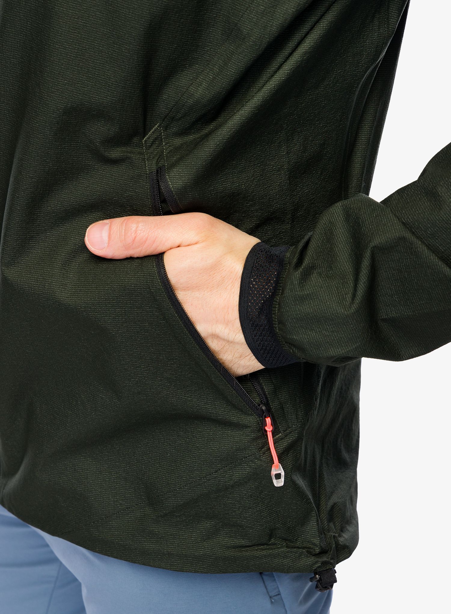 Bunda s membránou Salewa Pedroc PTX 2,5L Light Jacket - dark olive