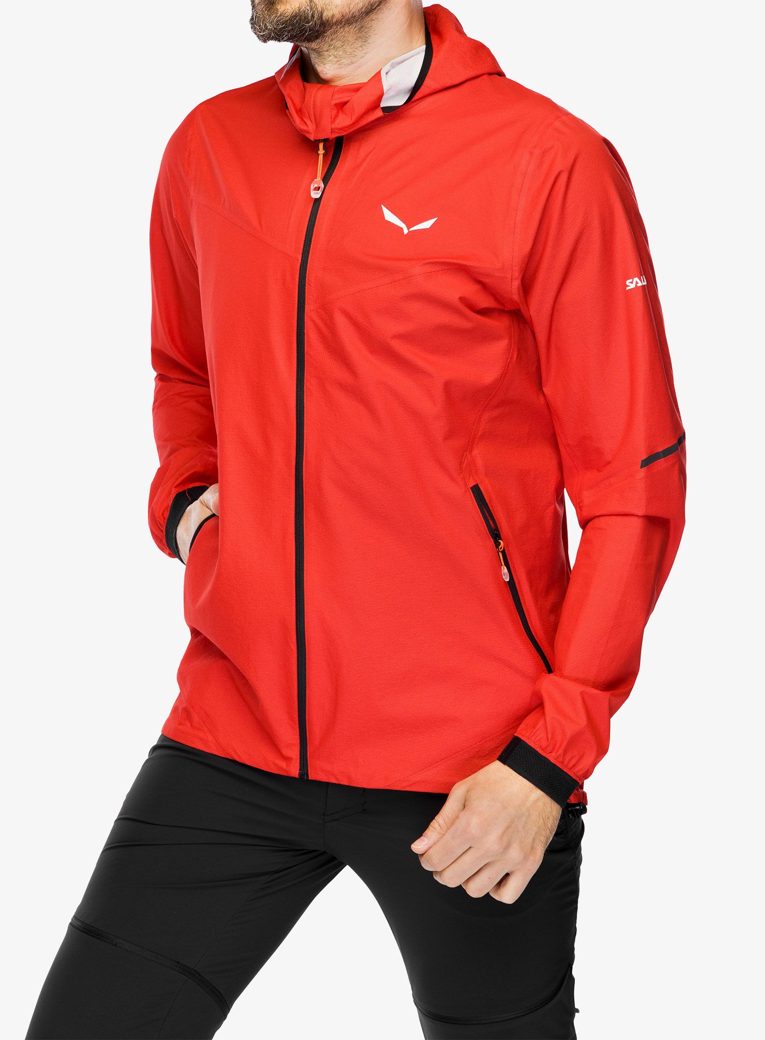 Pánská bunda Salewa Pedroc PTX 2,5L Light Jacket - flame