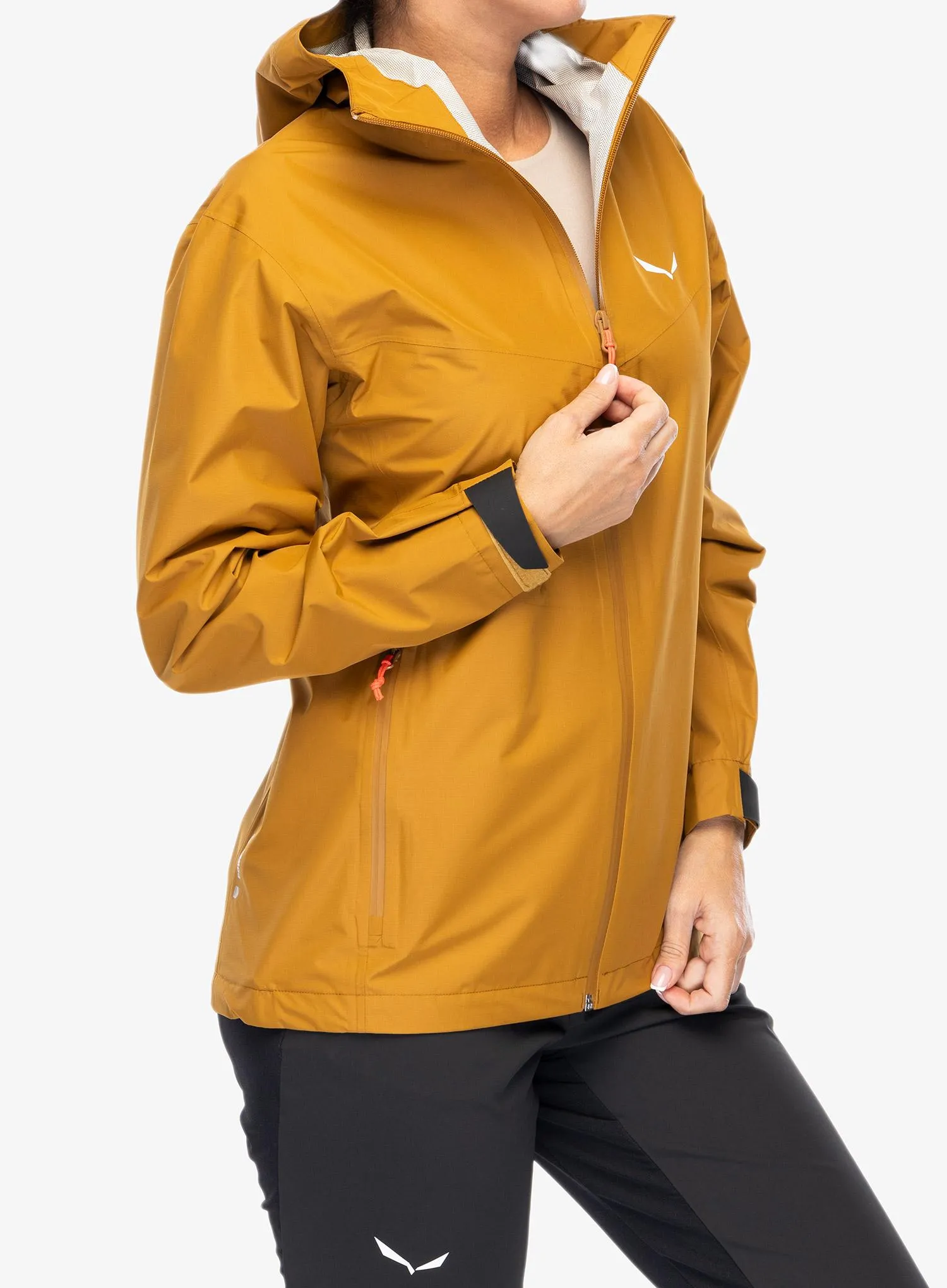 Dámská nepromokavá bunda s membránou Salewa Puez Aqua 4 PTX 2.5L Jacket - golden brown