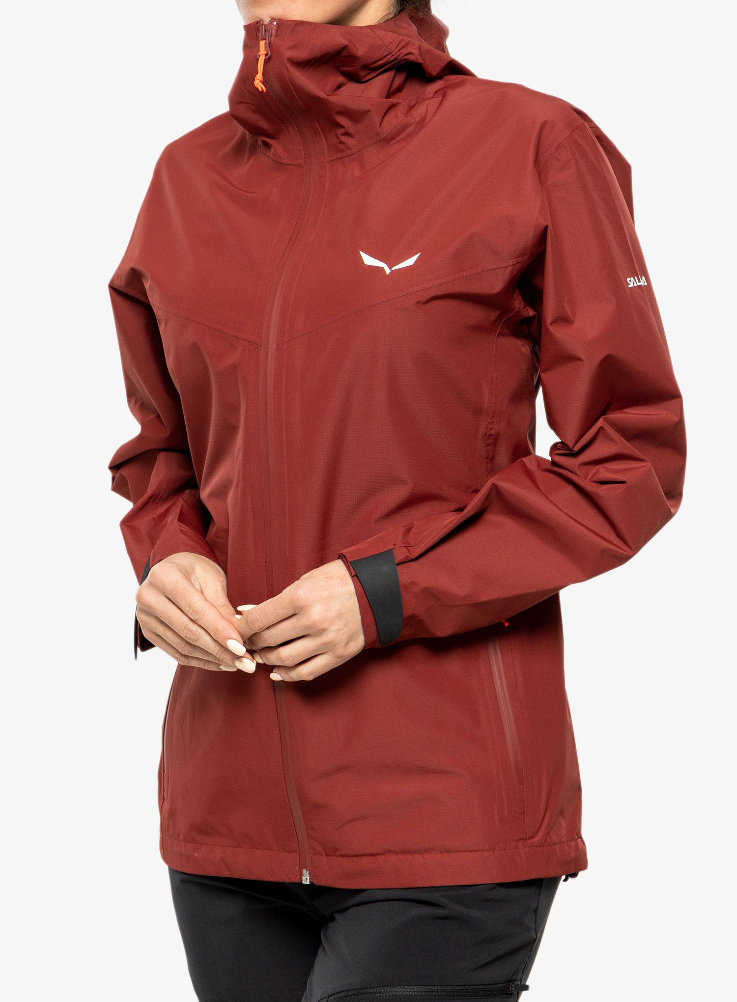 Dámská bunda do deště Salewa Puez Aqua 4 PTX 2.5L Jacket - syrah