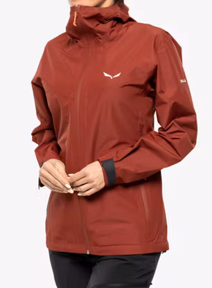 Dámská bunda do deště Salewa Puez Aqua 4 PTX 2.5L Jacket - syrah