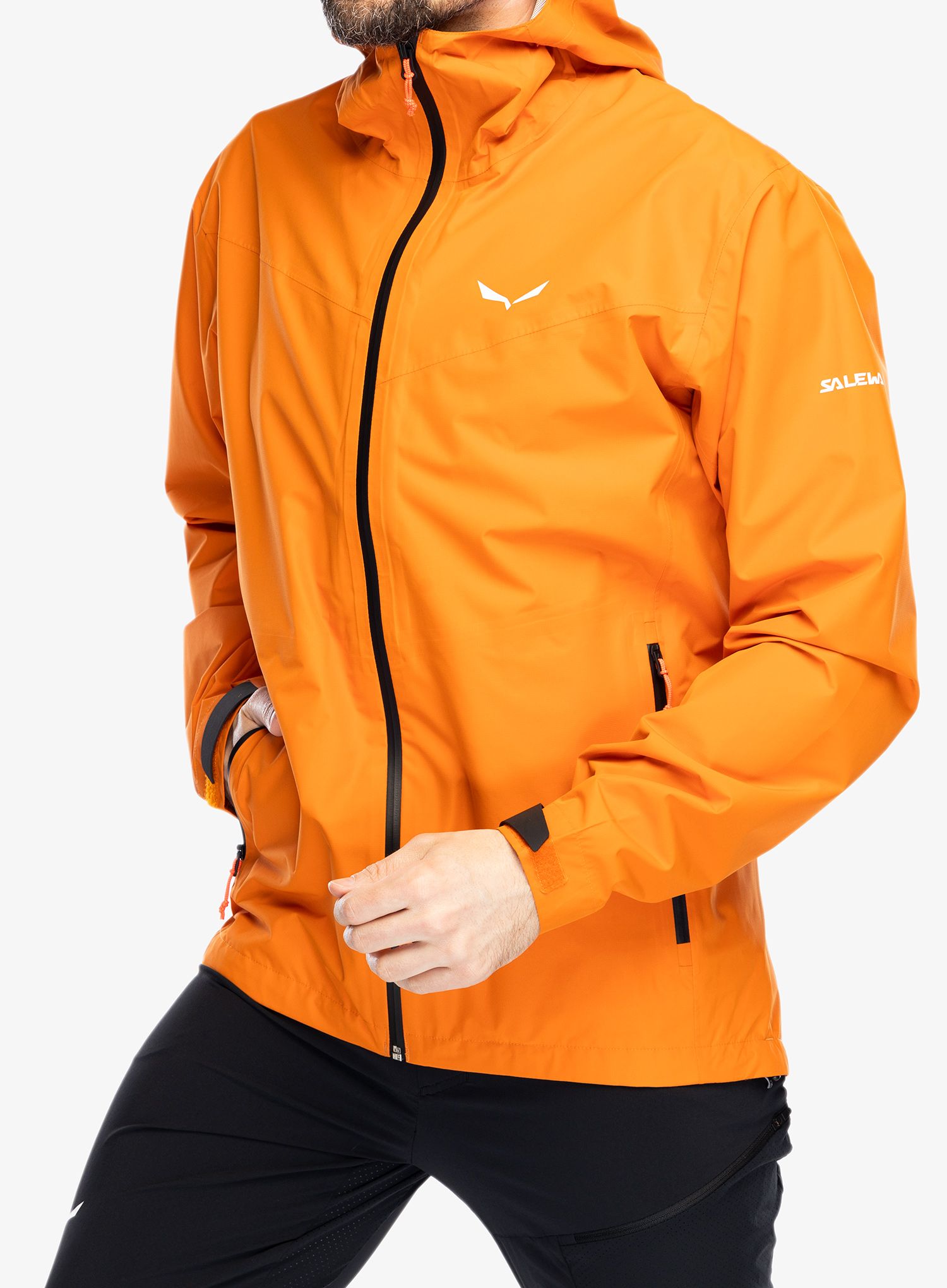 Bunda do deště Salewa Puez Aqua 4 PTX 2,5L Jacket - burnt/black