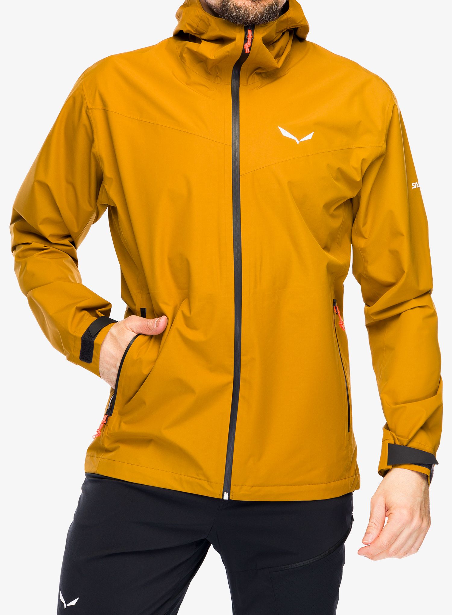 Bunda s membránou Salewa Puez Aqua 4 PTX 2,5L Jacket - golden brown