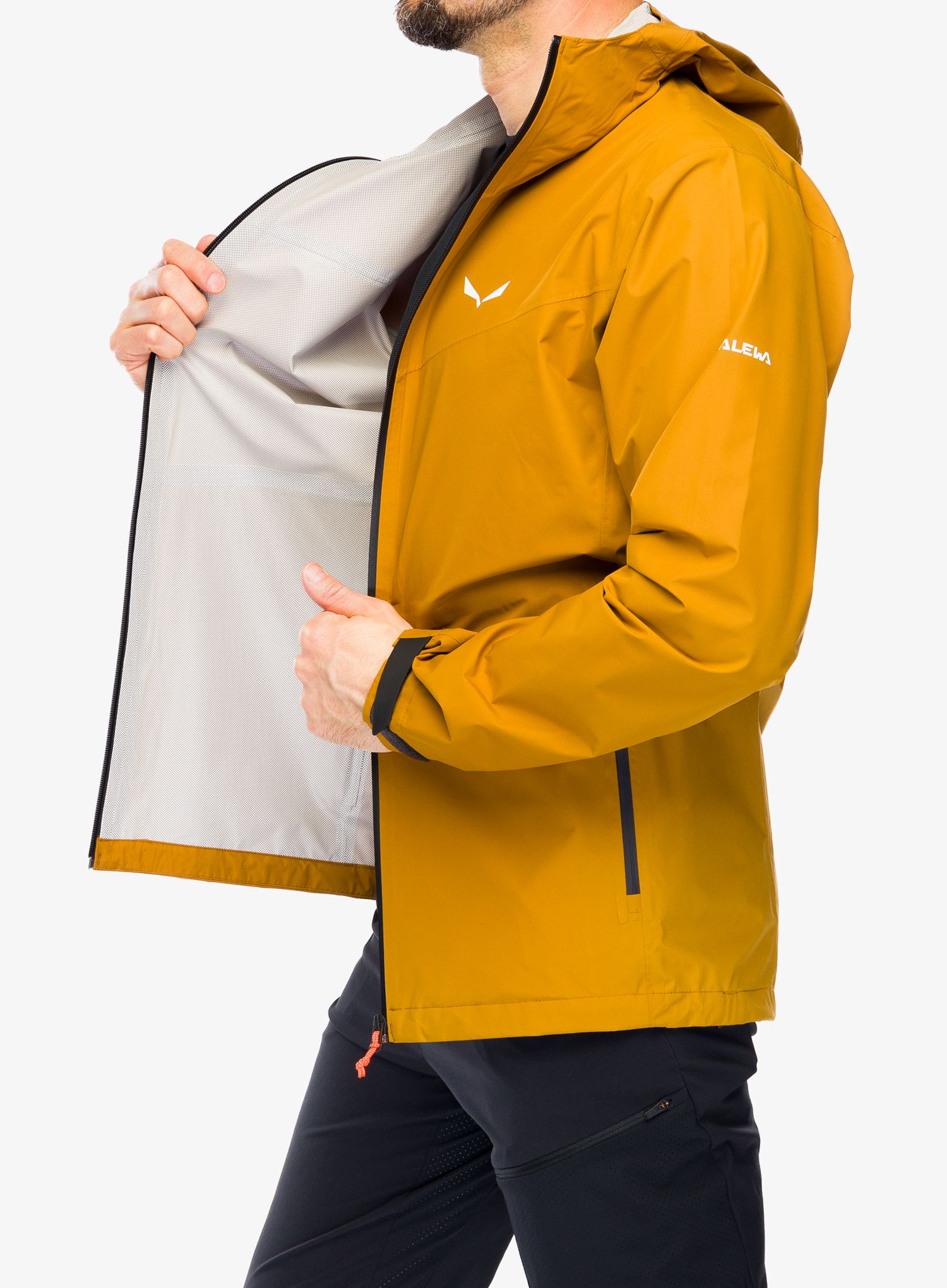 Bunda s membránou Salewa Puez Aqua 4 PTX 2,5L Jacket - golden brown
