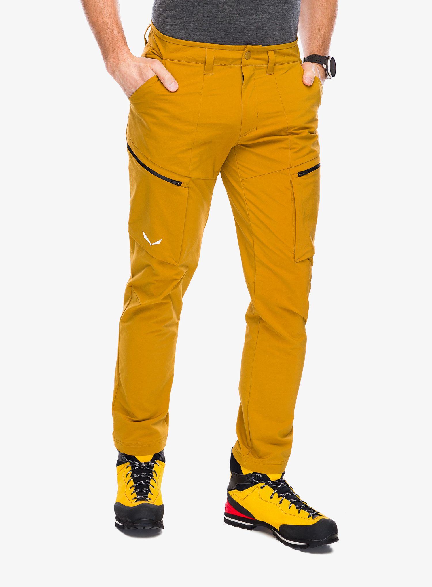 Softshell kalhoty Salewa Puez DST Cargo Pants - golden brown