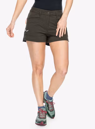 Turistické kraťasy dámské Salewa Puez DST Cargo Shorts - dark olive
