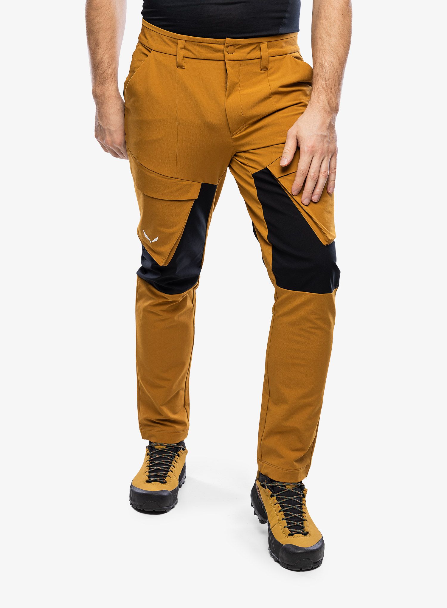 Trekové kalhoty Salewa Puez DST Warm Cargo Pants - golden brown