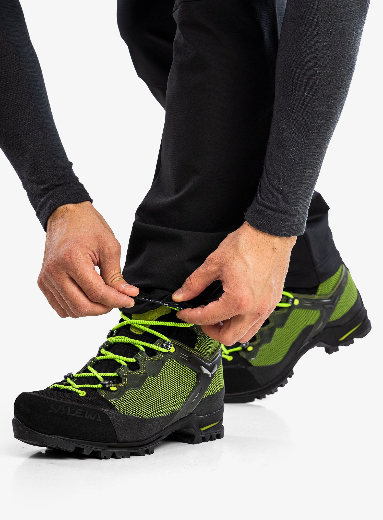 Trekingové kalhoty Salewa Puez Dolomitic 2 DST Reg Pant - black out
