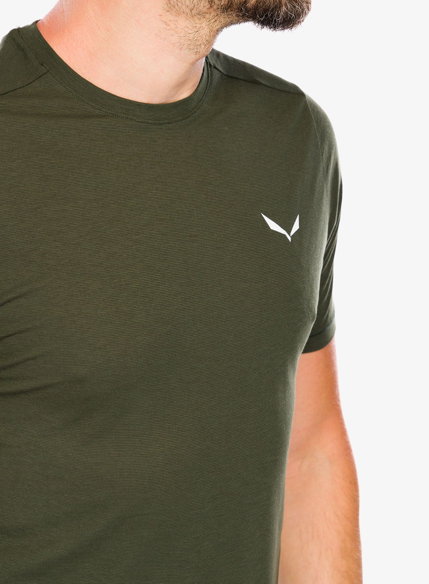 Tričko Salewa Puez Dry T-Shirt - dark olive