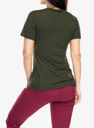 Dámské rychleschnoucí triko Salewa Puez Dry T-Shirt - dark olive