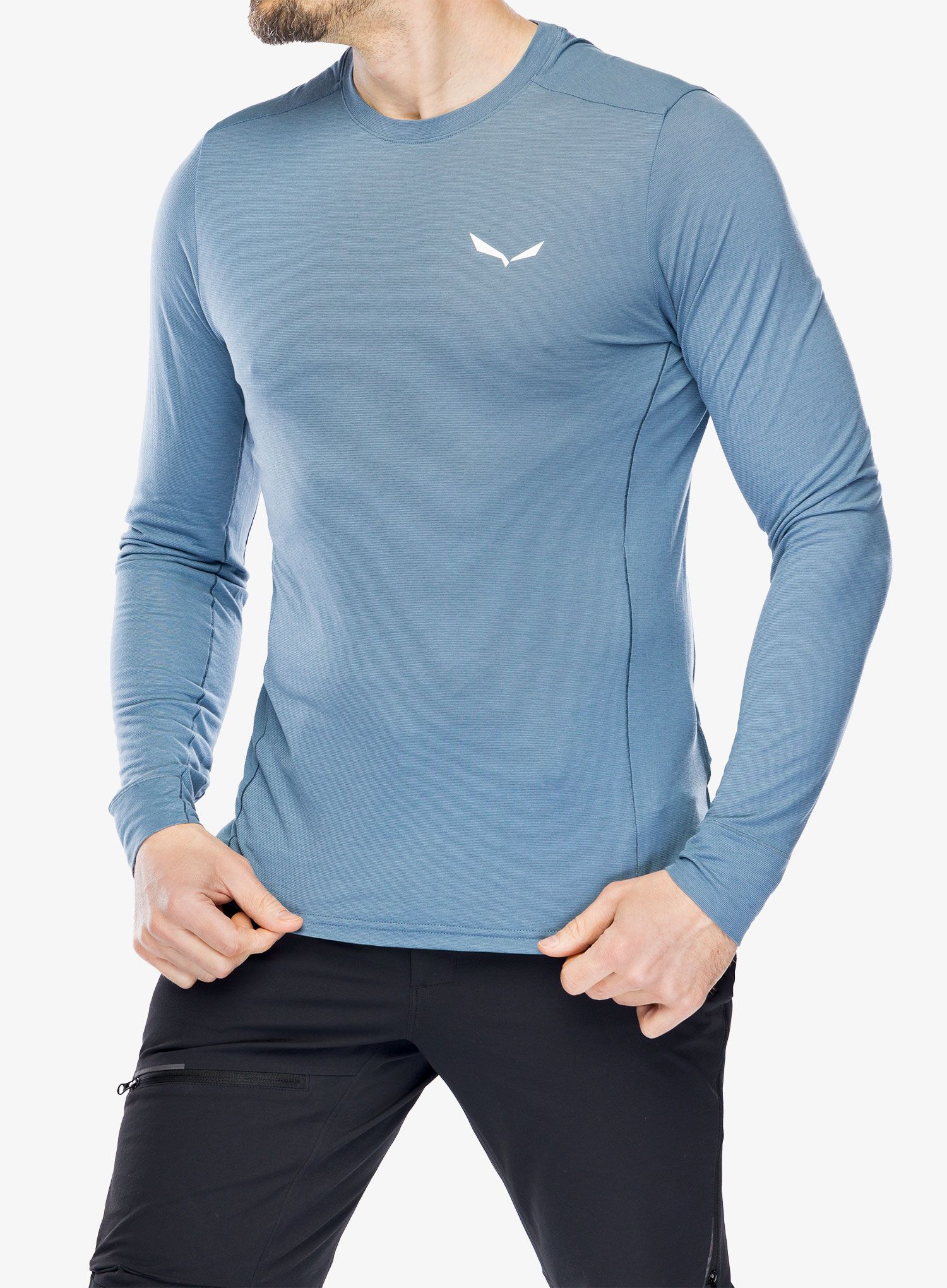 Funkční mikina Salewa Puez Dry Tee - java blue