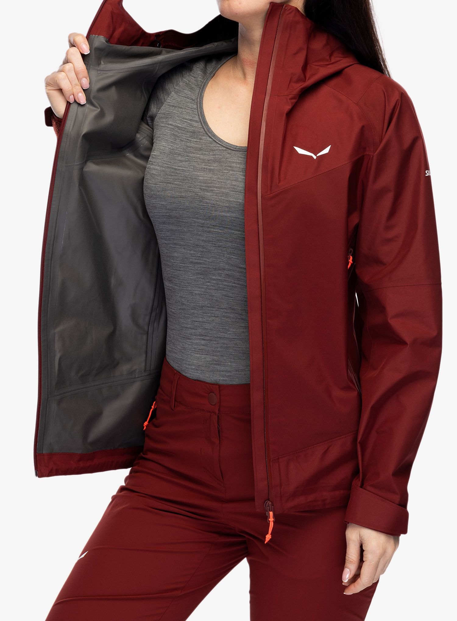 Dámská nepromokavá bunda s membránou Salewa Puez GTX Paclite Jacket - syrah