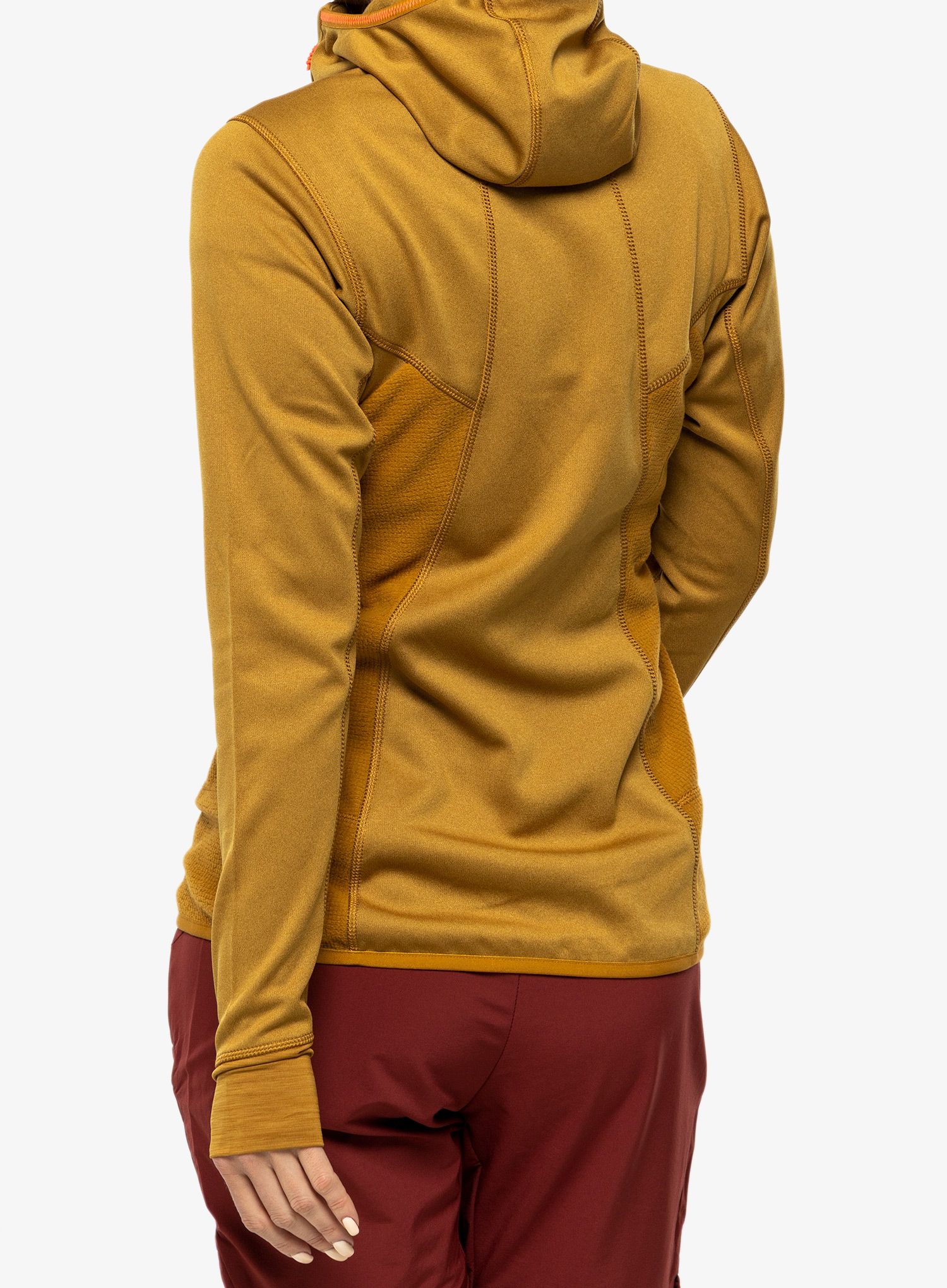 Dámská mikina Salewa Puez Hybrid PL Full-Zip - golden brown melange