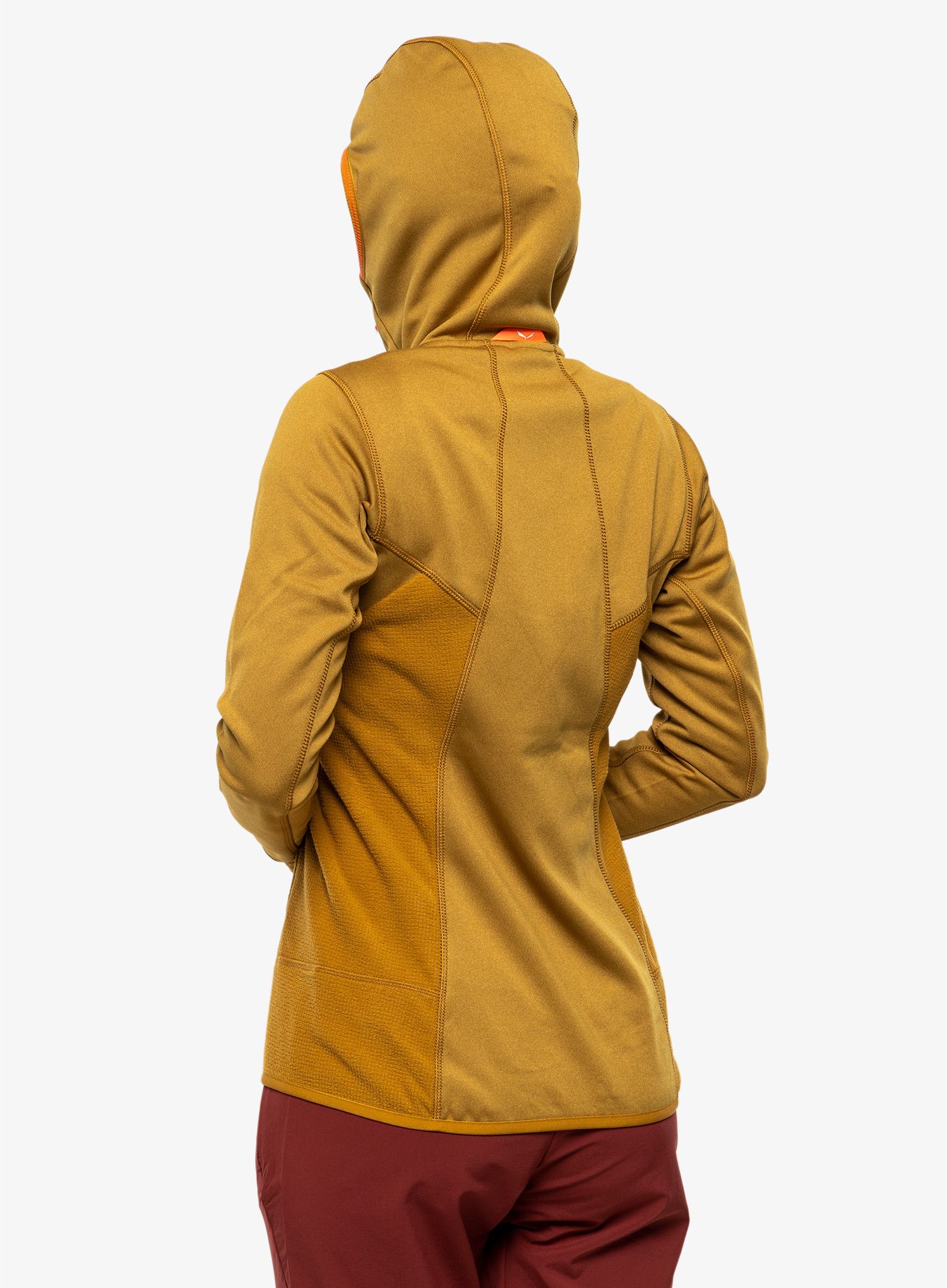 Dámská mikina Salewa Puez Hybrid PL Full-Zip - golden brown melange