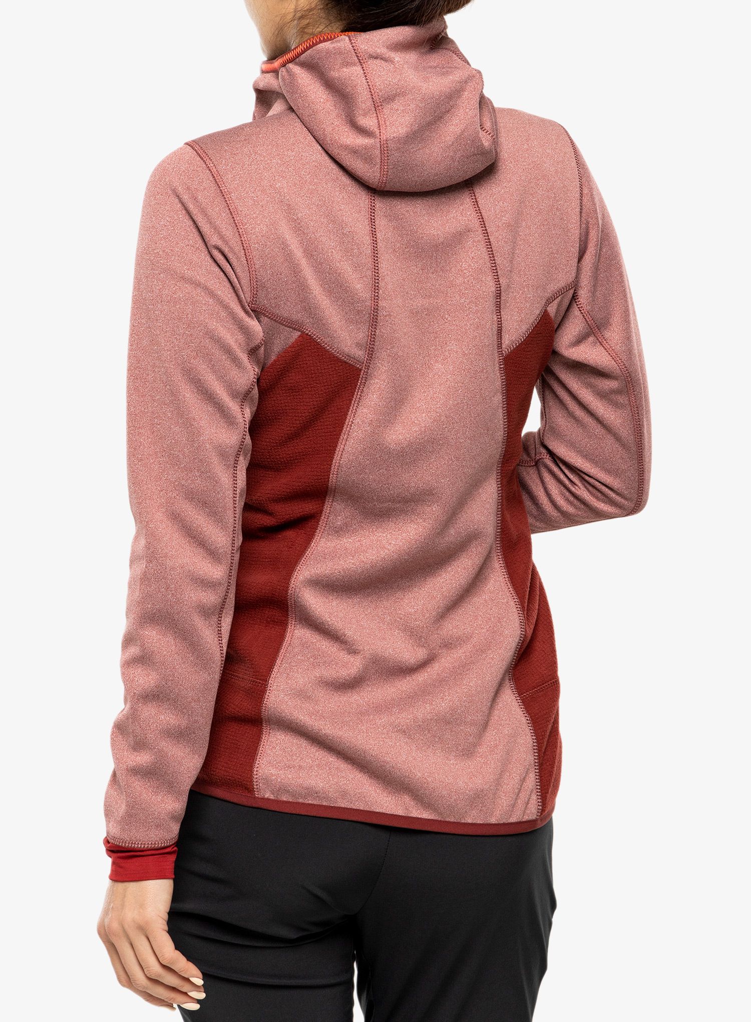 Dámská mikina Salewa Puez Hybrid PL Full-Zip - syrah malenge