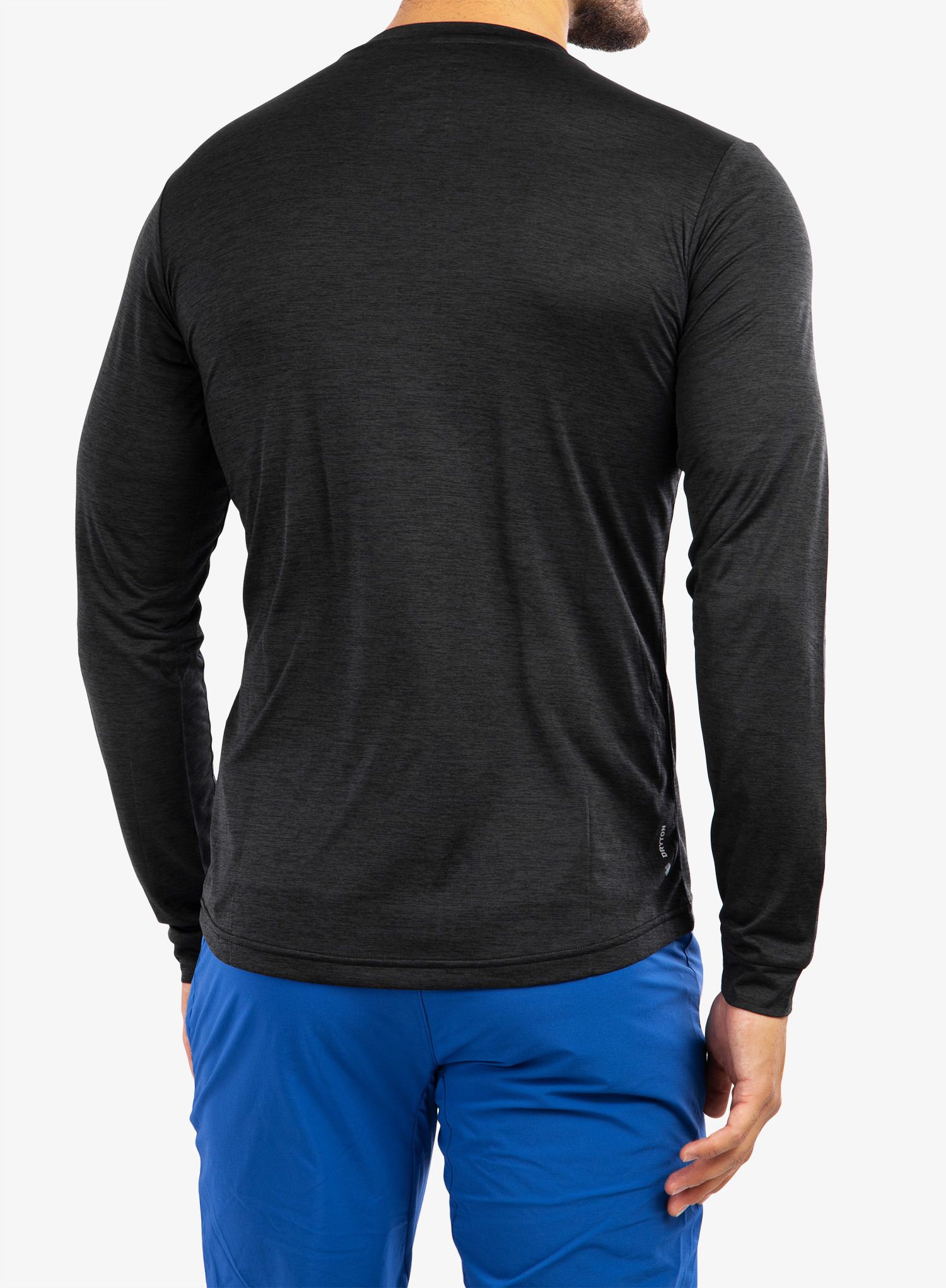 Mikina Salewa Puez Melange Dry L/S Tee - black out melange