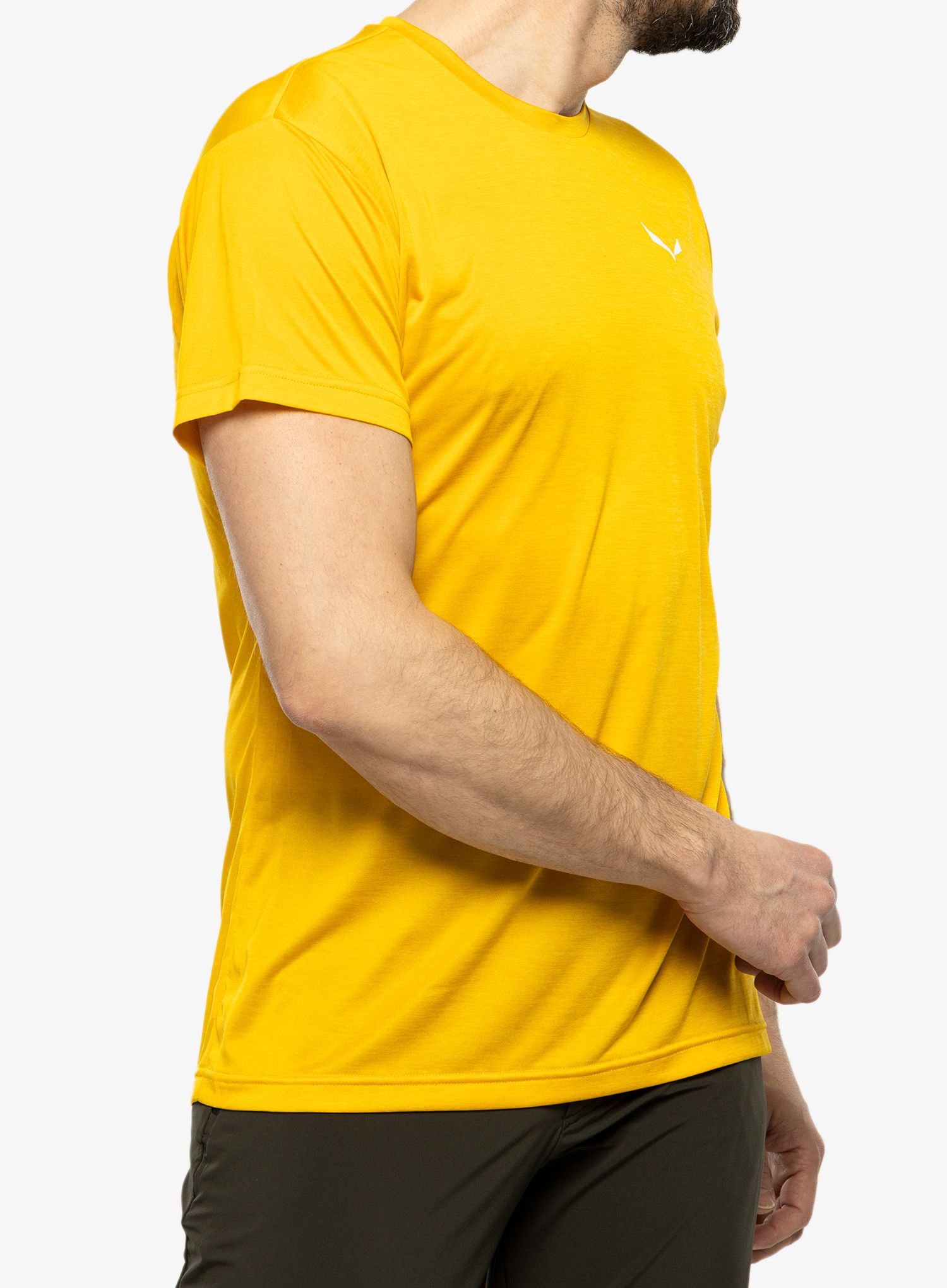 Rychleschnoucí triko Salewa Puez Melange Dry M S/S Tee - gold melange