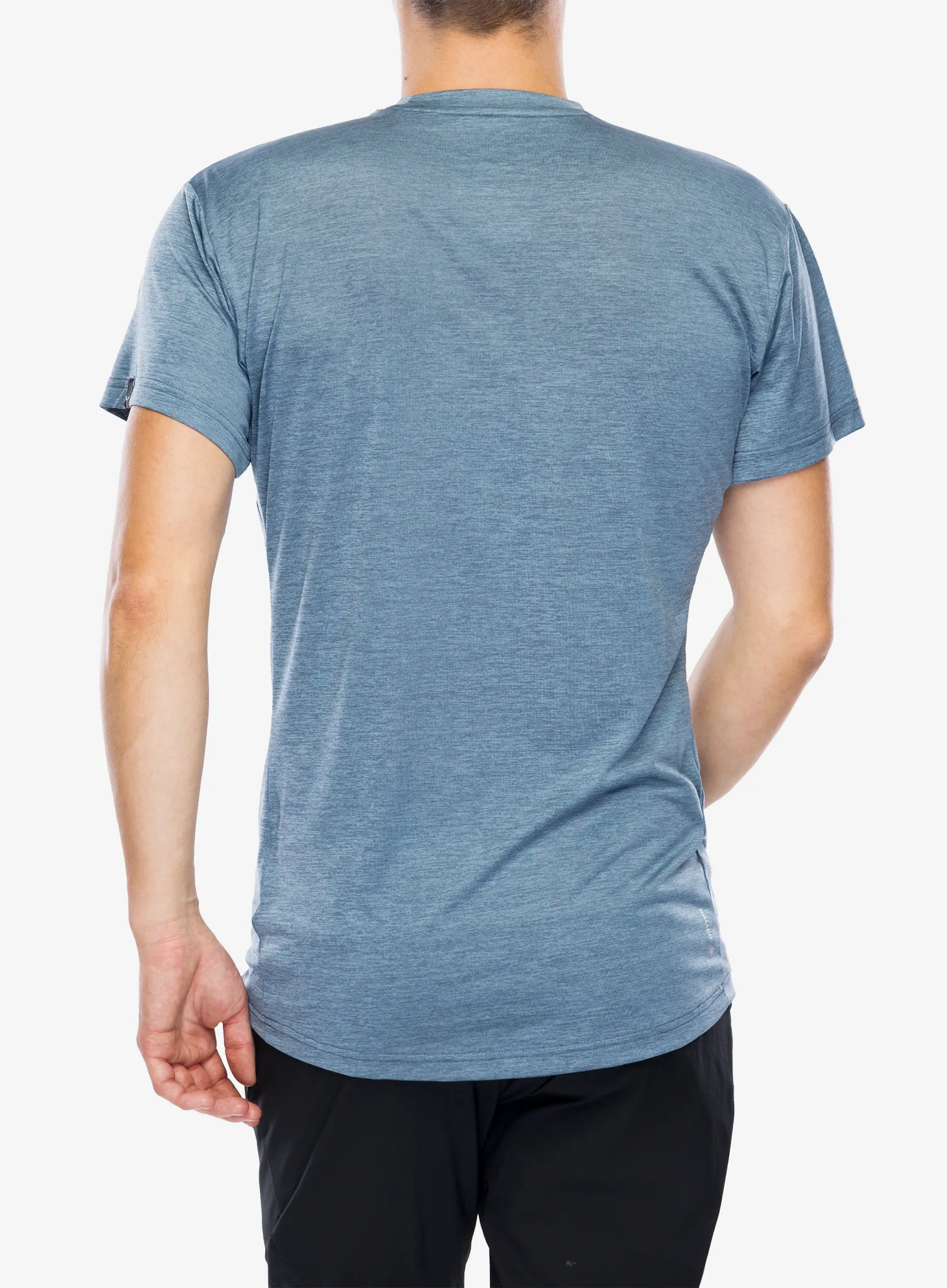 Tričko Salewa Puez Melange Dry S/S Tee - java blue melange