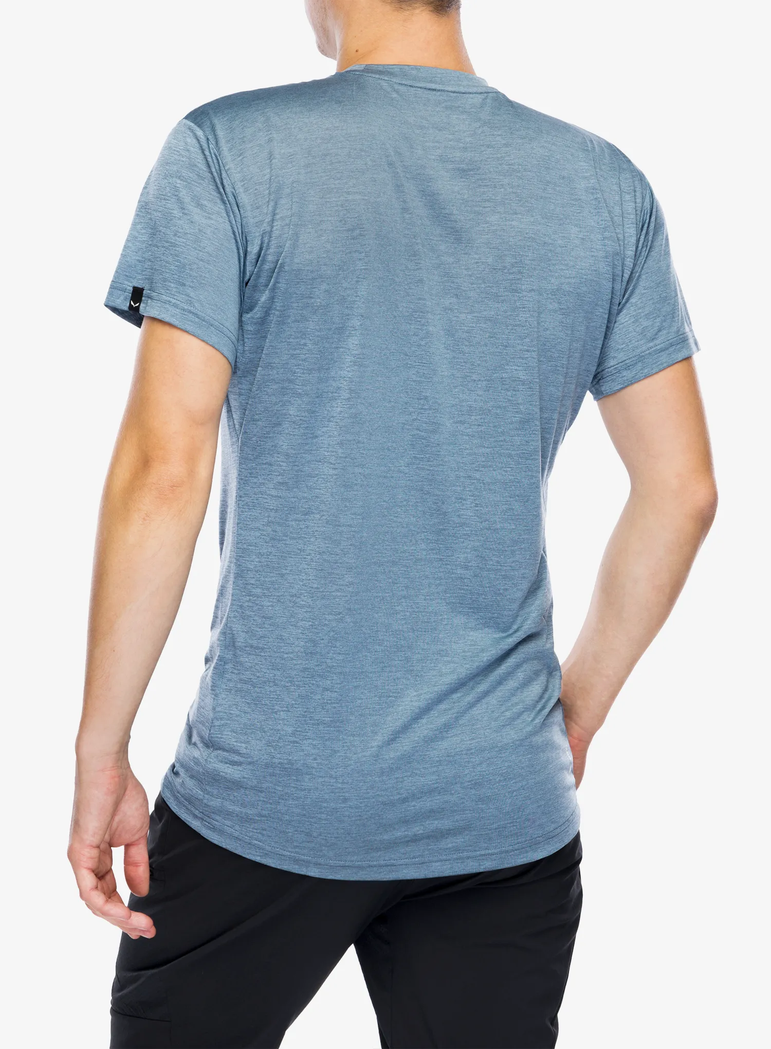 Tričko Salewa Puez Melange Dry S/S Tee - java blue melange