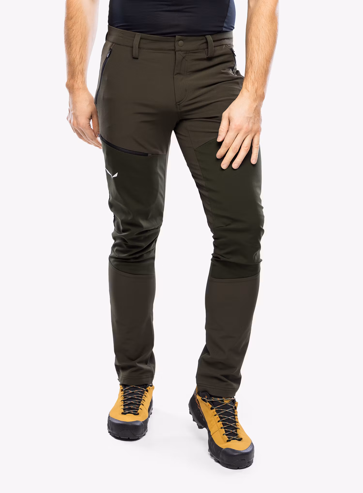 Softshell kalhoty Salewa Puez Orval 2 DST Pant - dark olive