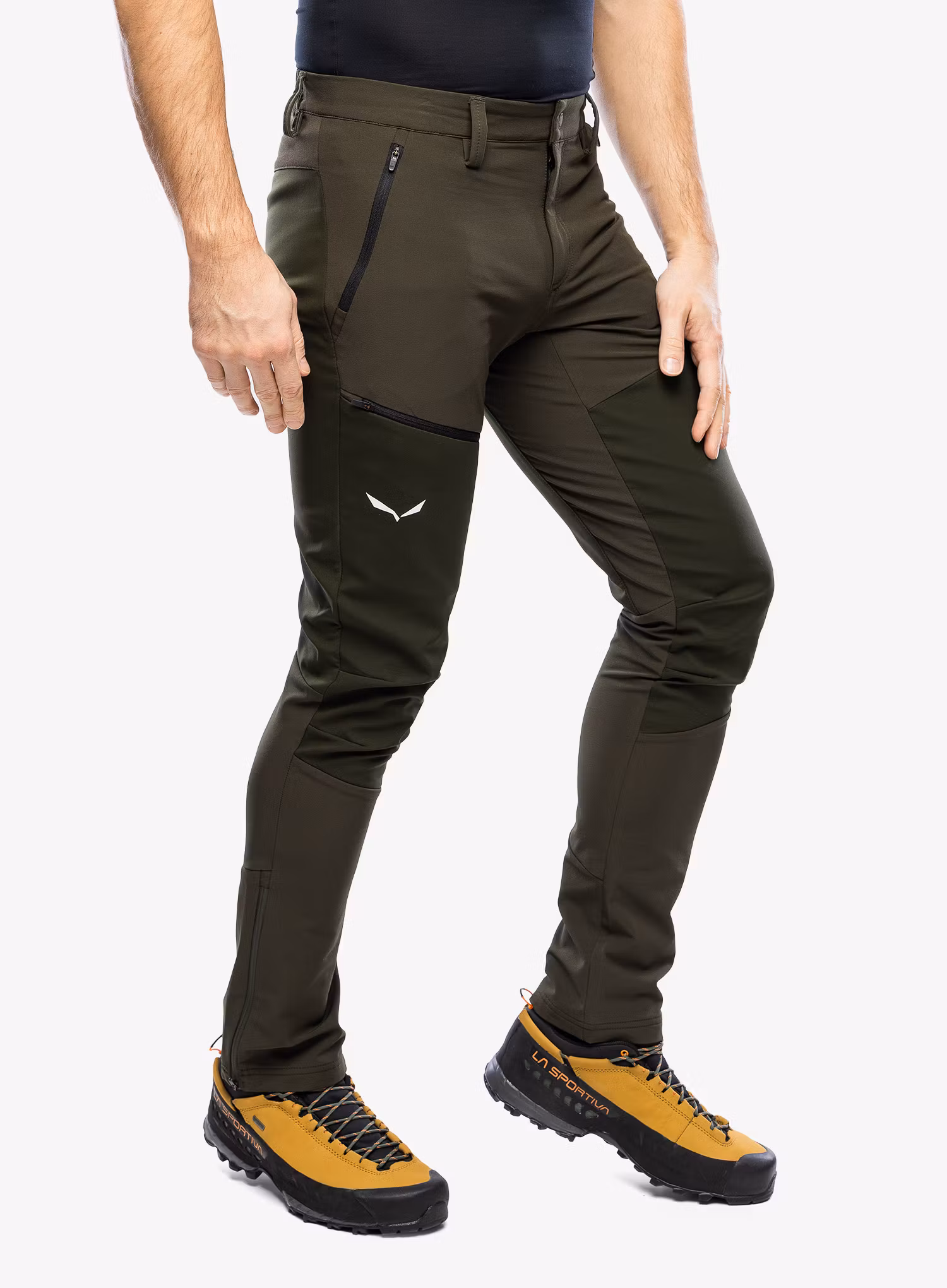 Softshell kalhoty Salewa Puez Orval 2 DST Pant - dark olive