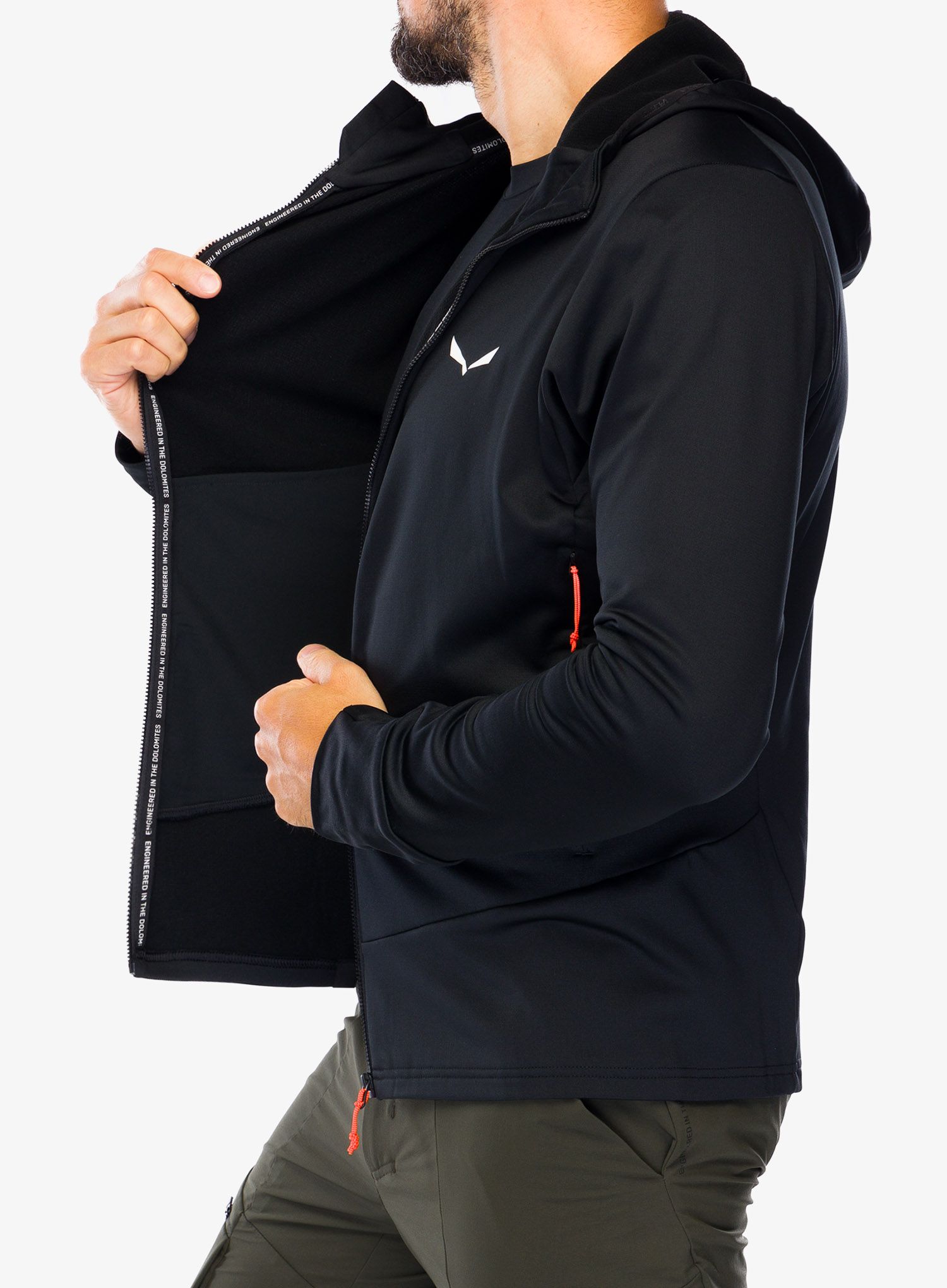 Fleecová bunda Salewa Puez PL HD Jacket - black out