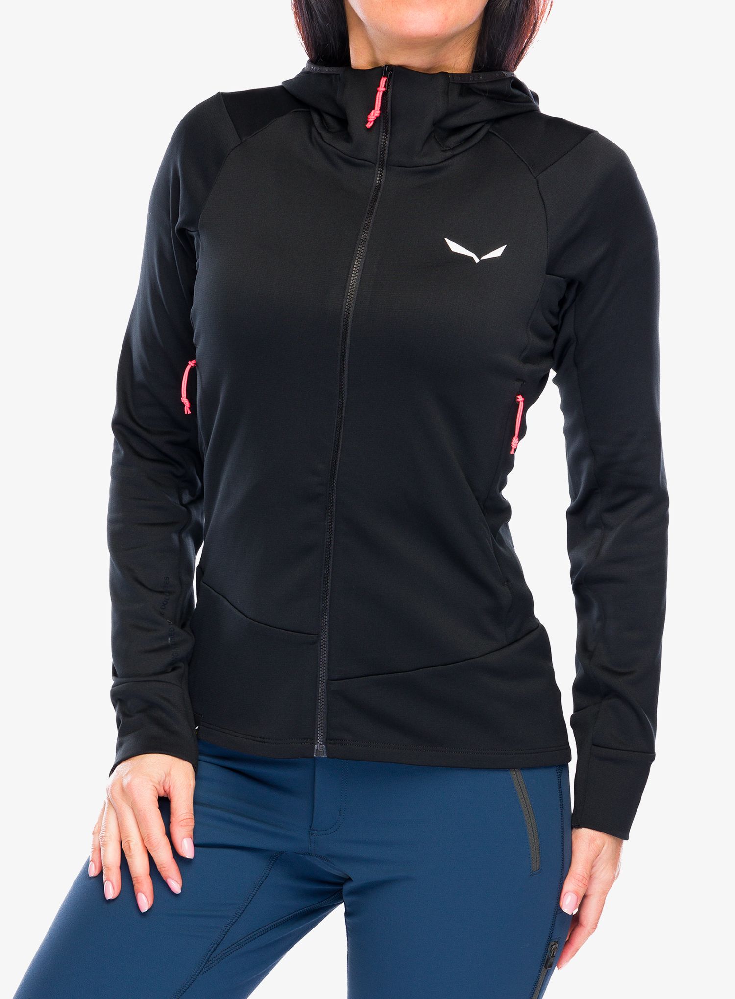 Fleecová mikina dámská Salewa Puez PL HD Jacket - black out