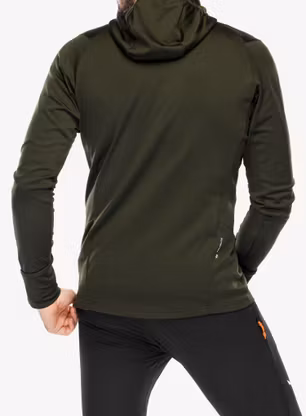 Fleecová mikina Salewa Puez PL HD Jacket - dark olive