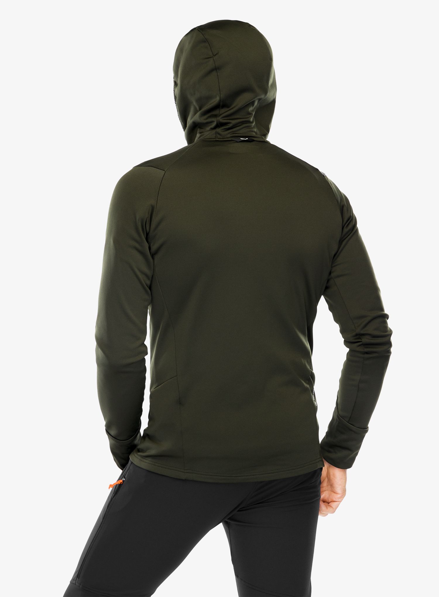 Fleecová mikina Salewa Puez PL HD Jacket - dark olive