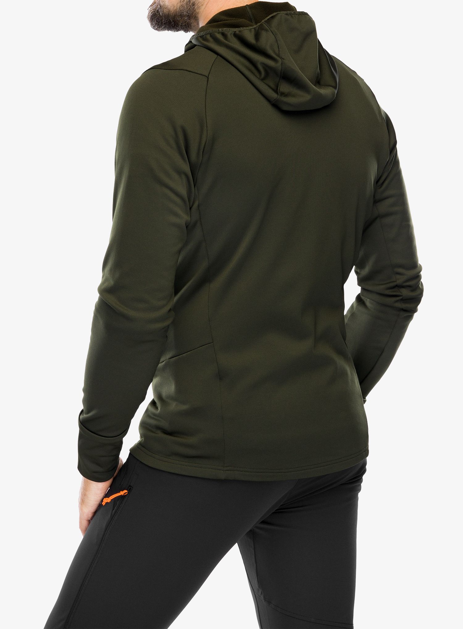 Fleecová mikina Salewa Puez PL HD Jacket - dark olive