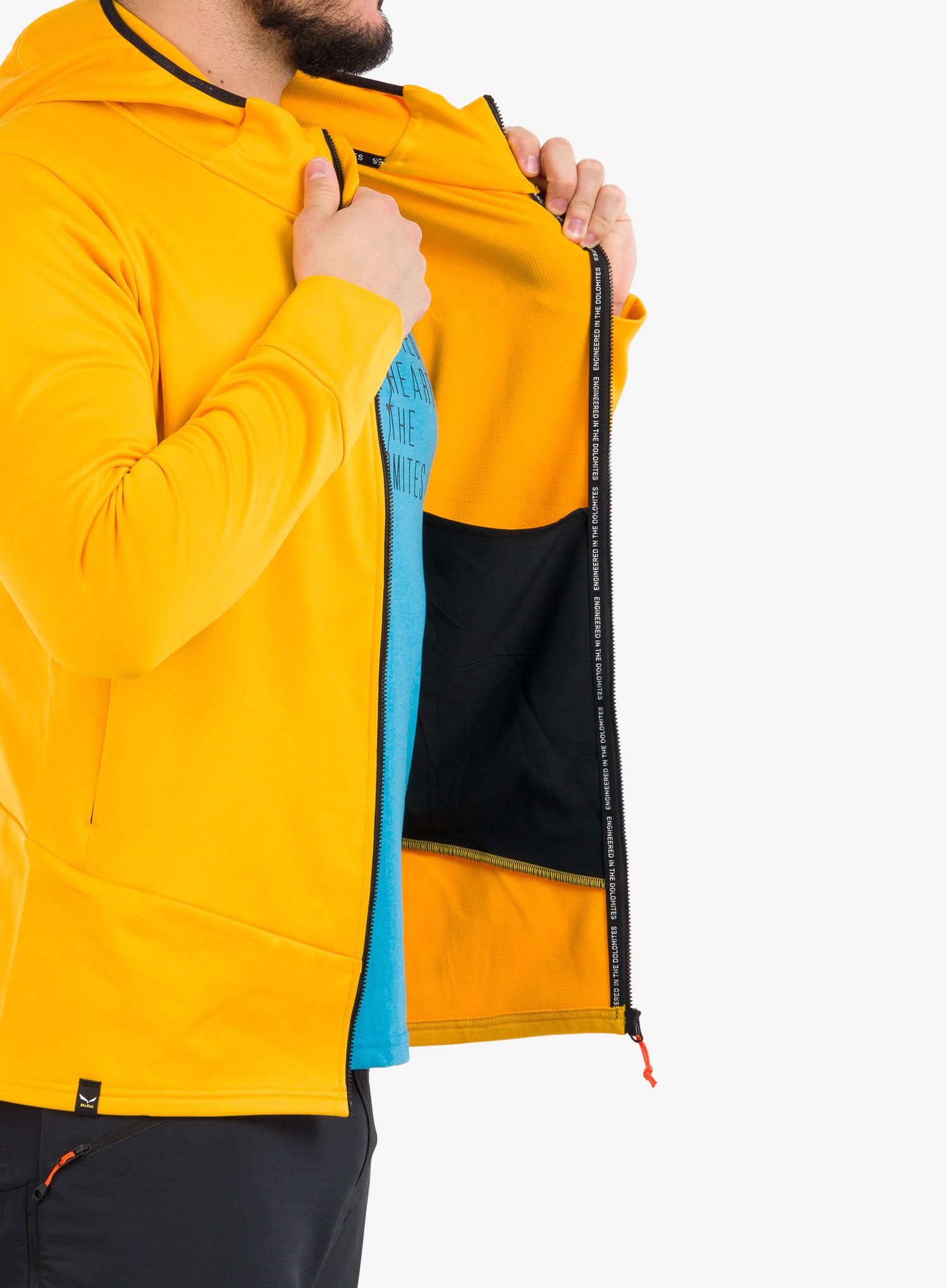 Fleecová bunda Salewa Puez PL HD Jacket - gold/black out