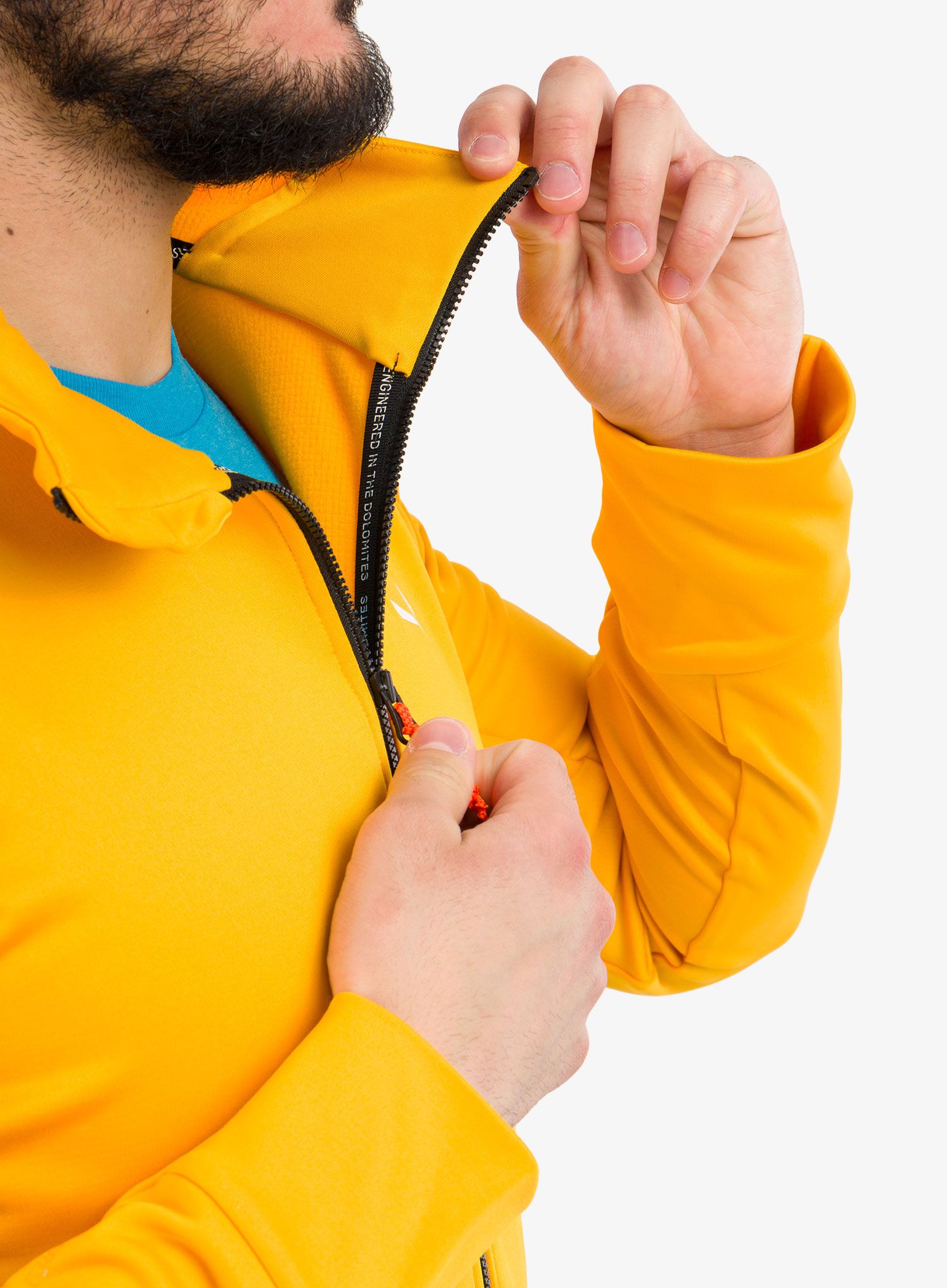Fleecová bunda Salewa Puez PL HD Jacket - gold/black out