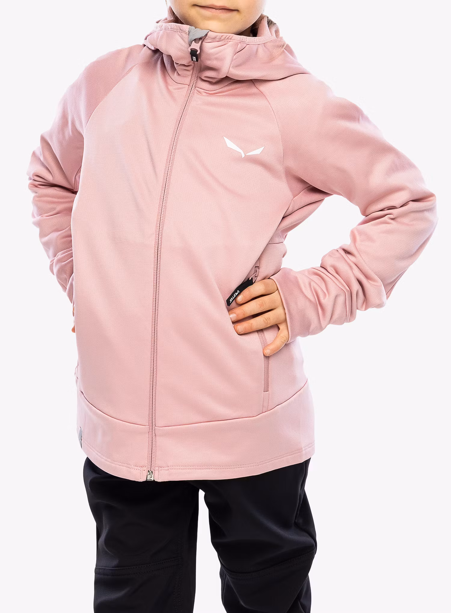 Dívčí mikina Salewa Puez PL HD Jacket - zephyr