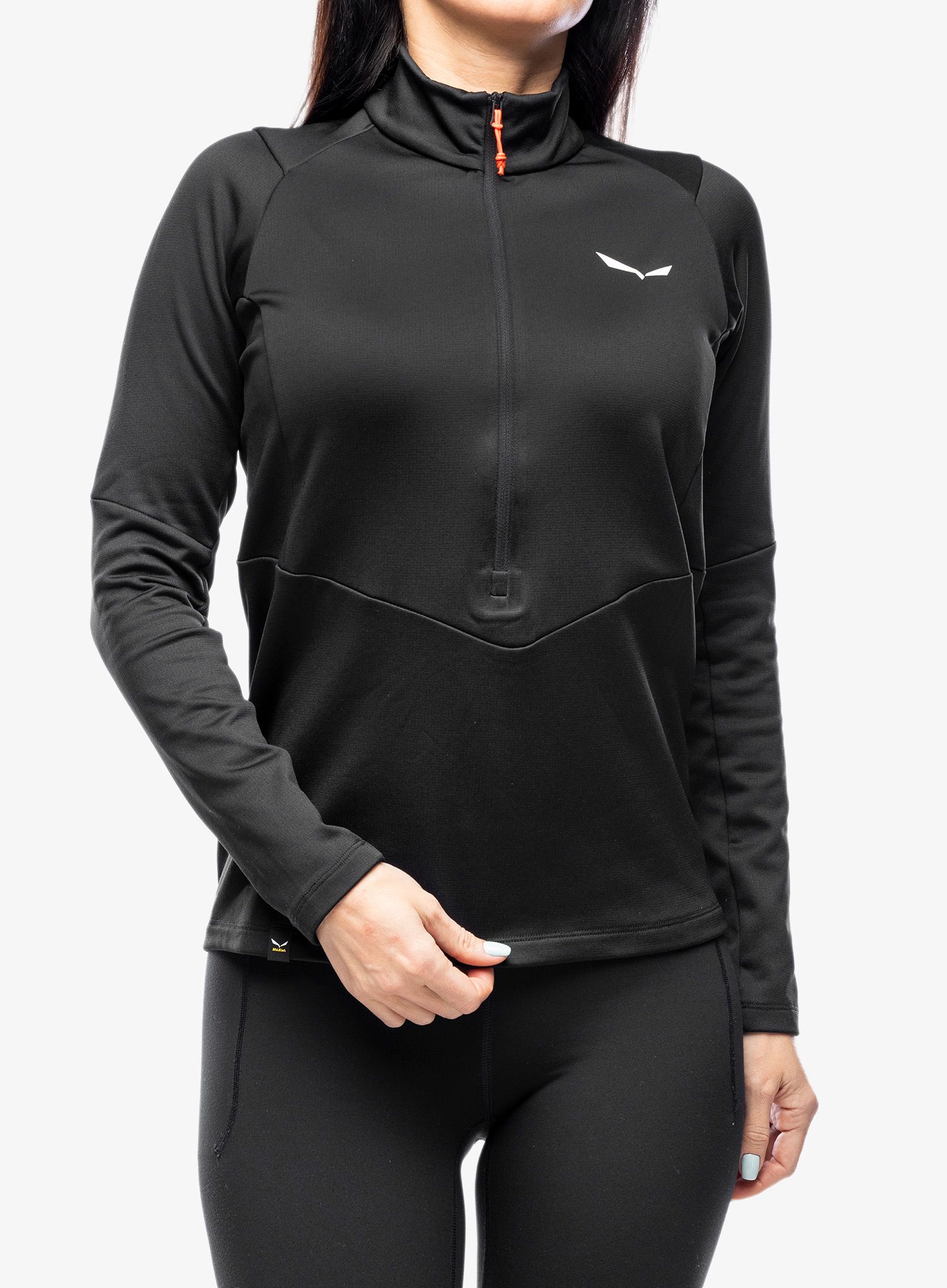 Dámská fleecová mikina Salewa Puez PL HZ Fleece - black out
