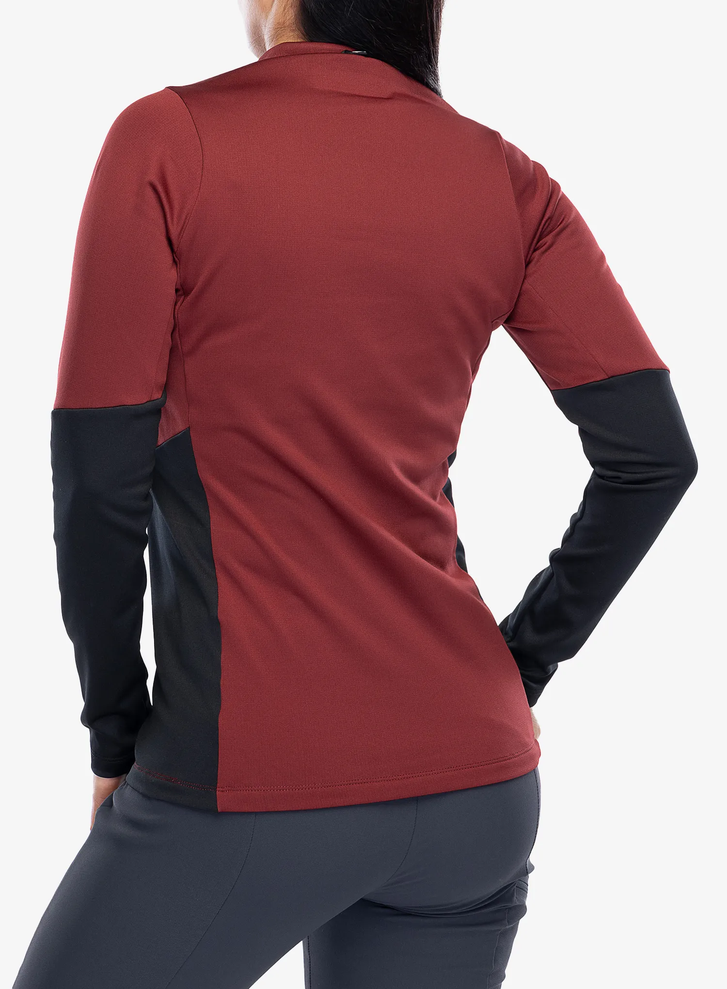 Fleece mikina dámská Salewa Puez PL HZ Fleece - syrah