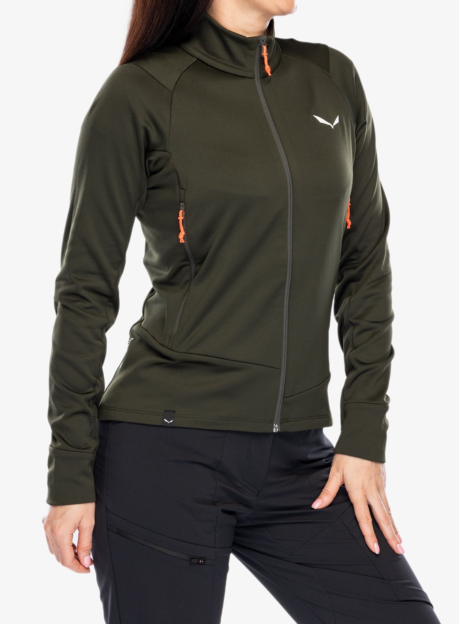 Fleecová mikina dámská Salewa Puez PL Jacket - dark olive