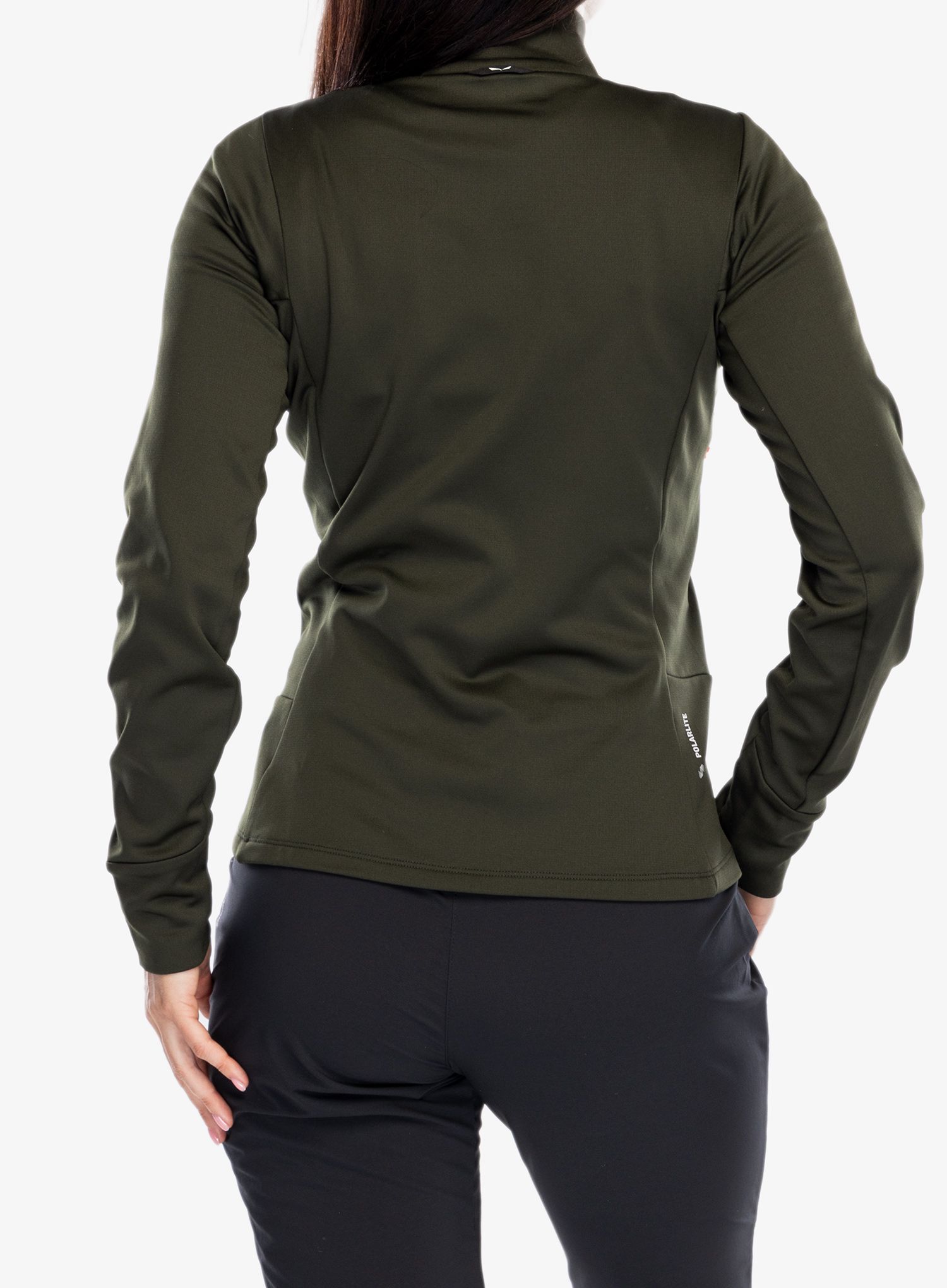 Fleecová mikina dámská Salewa Puez PL Jacket - dark olive
