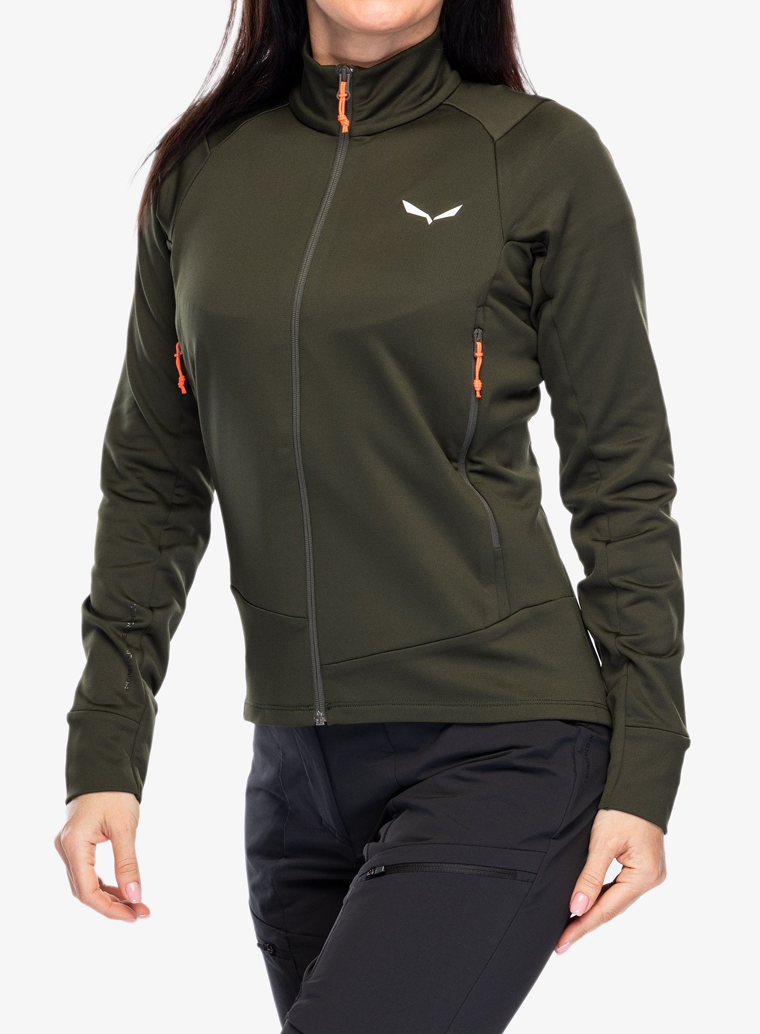 Fleecová mikina dámská Salewa Puez PL Jacket - dark olive