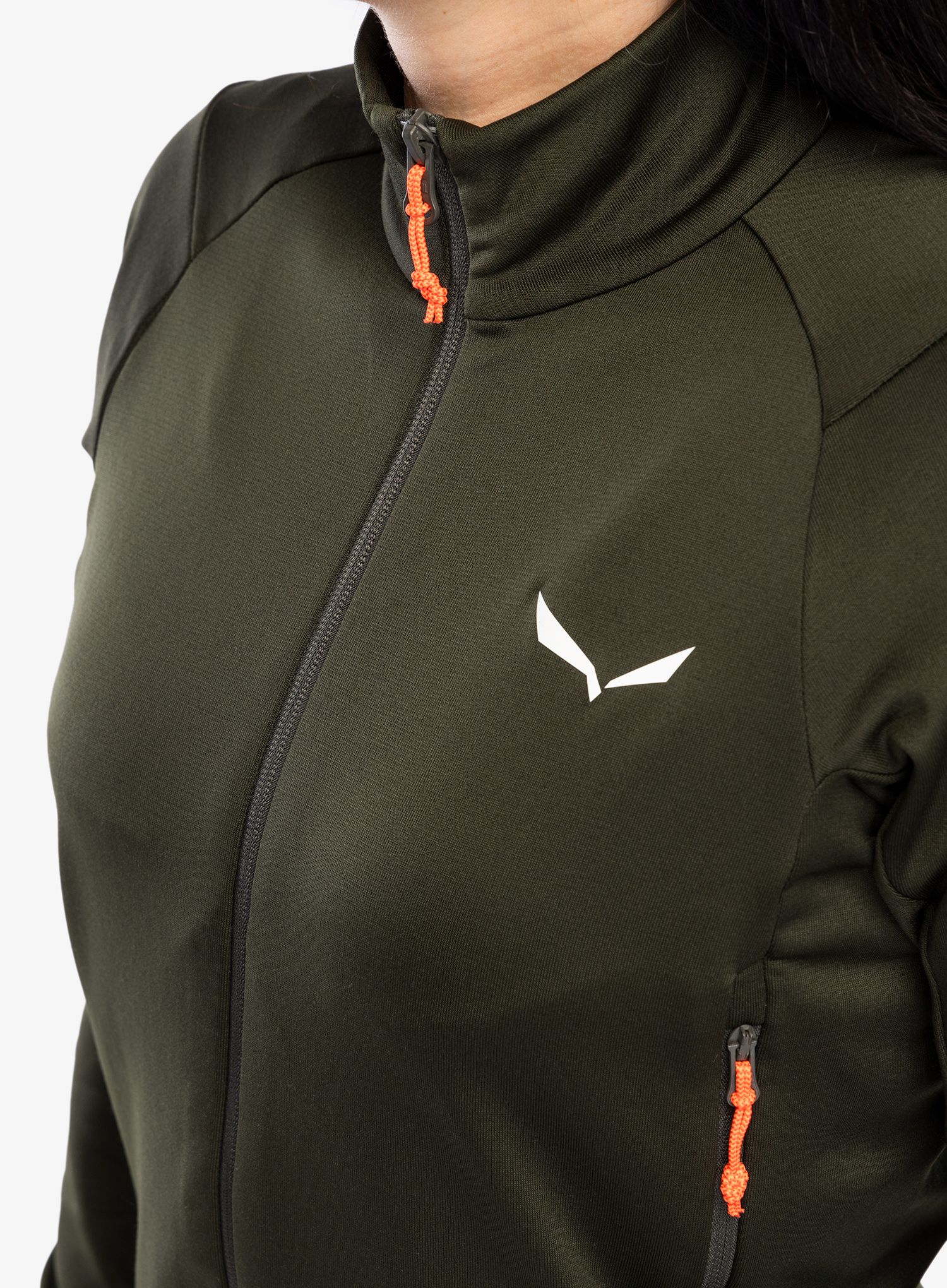 Fleecová mikina dámská Salewa Puez PL Jacket - dark olive