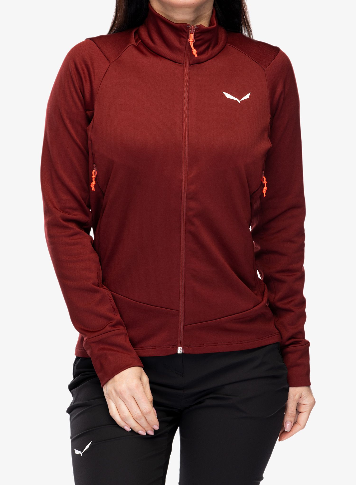 Fleecová mikina dámská Salewa Puez PL Jacket - syrah