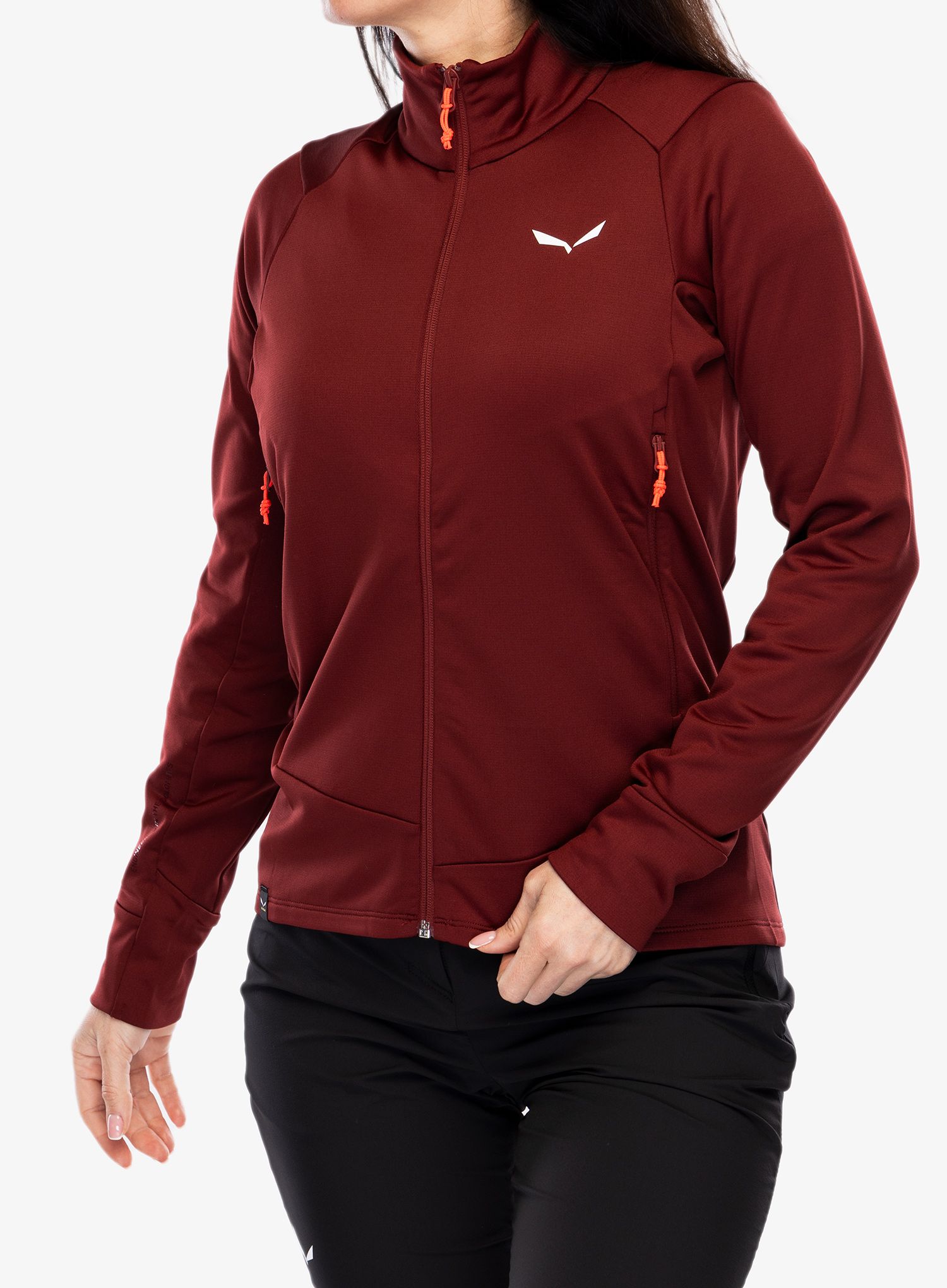 Fleecová mikina dámská Salewa Puez PL Jacket - syrah
