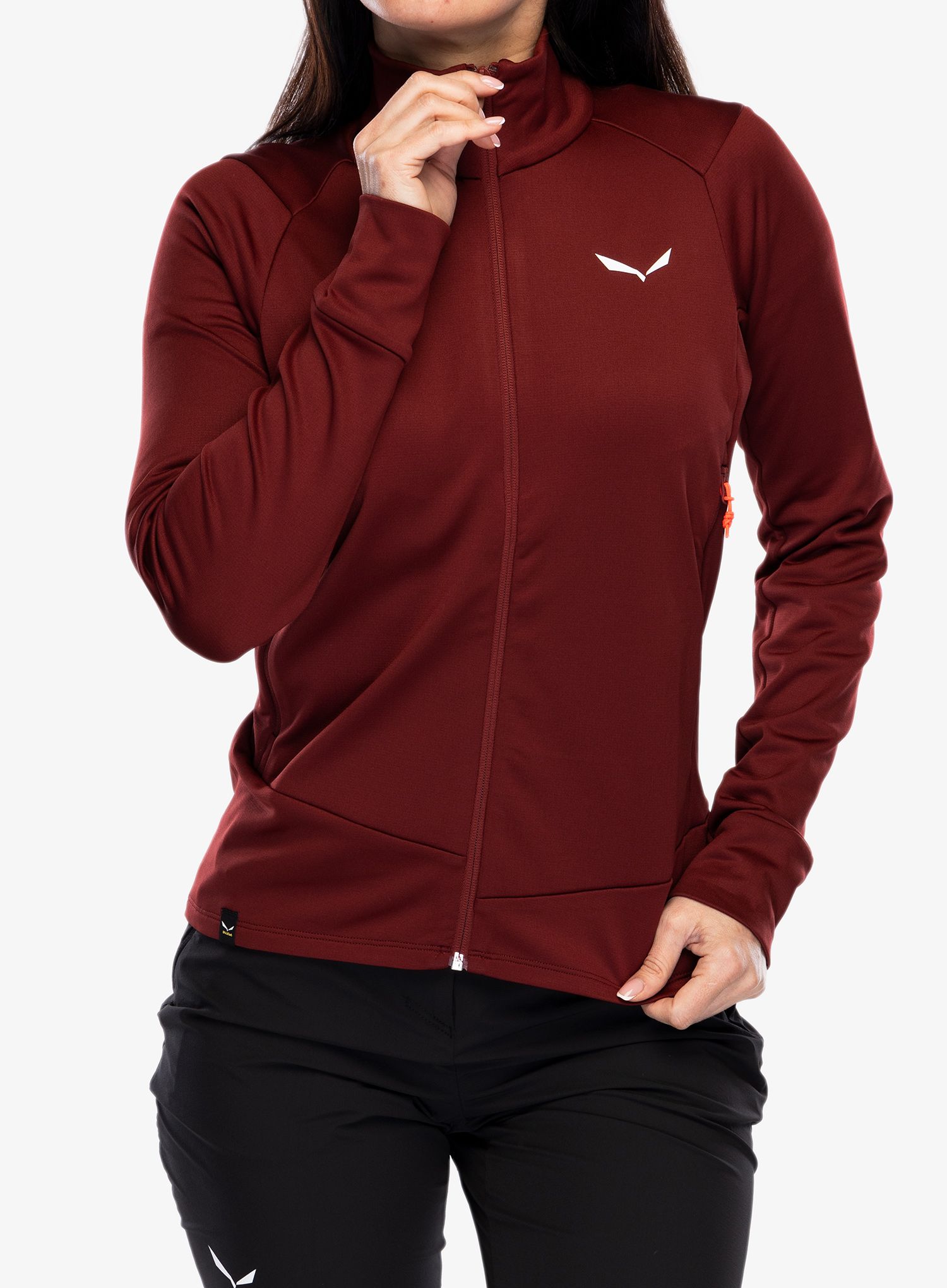 Fleecová mikina dámská Salewa Puez PL Jacket - syrah