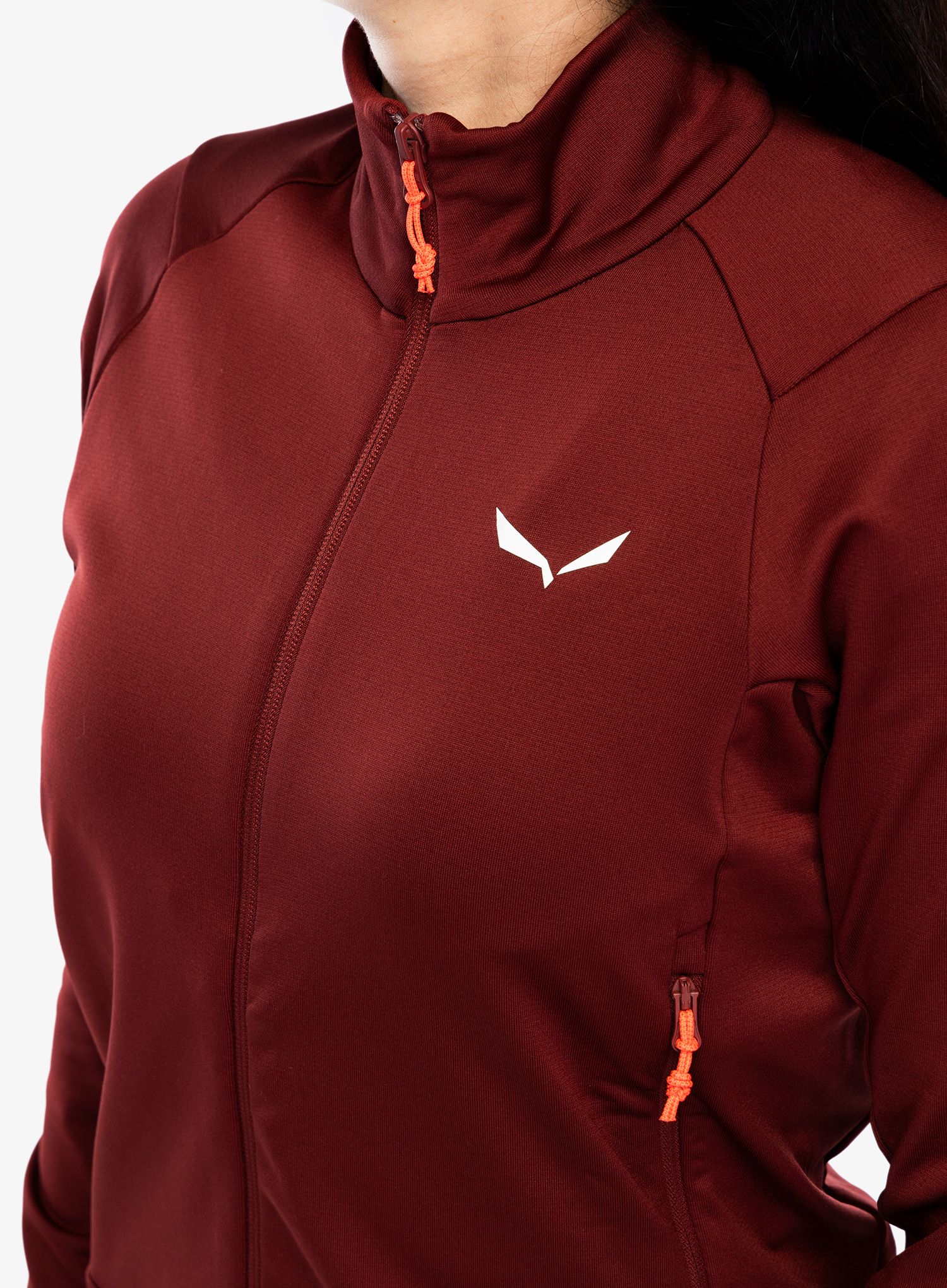 Fleecová mikina dámská Salewa Puez PL Jacket - syrah