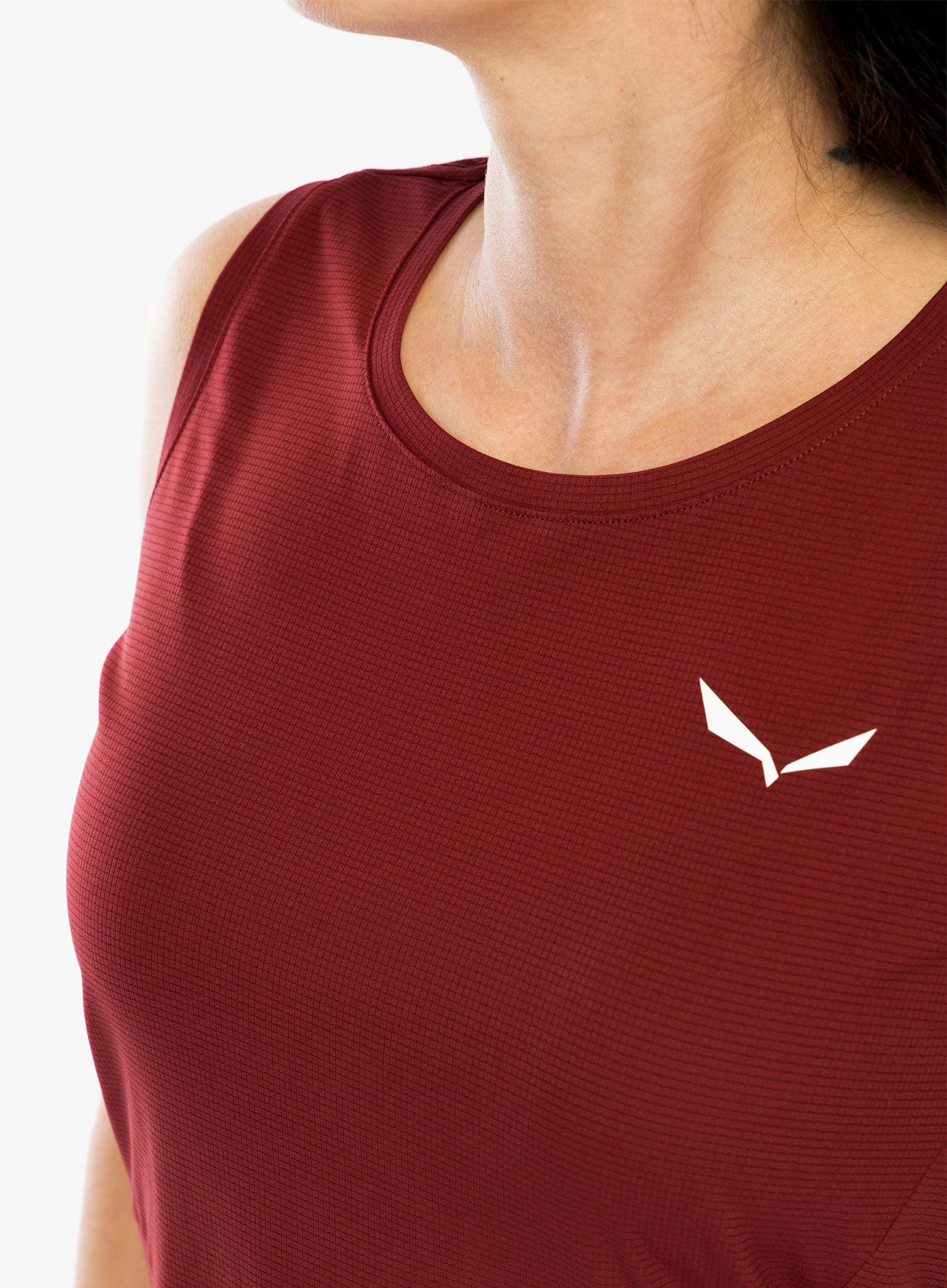 Dámský top Salewa Puez Sporty Dry Tankt - syrah