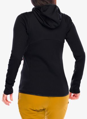 Dámská mikina Salewa Puez Waffle Hyb PL HD Jacket - black out