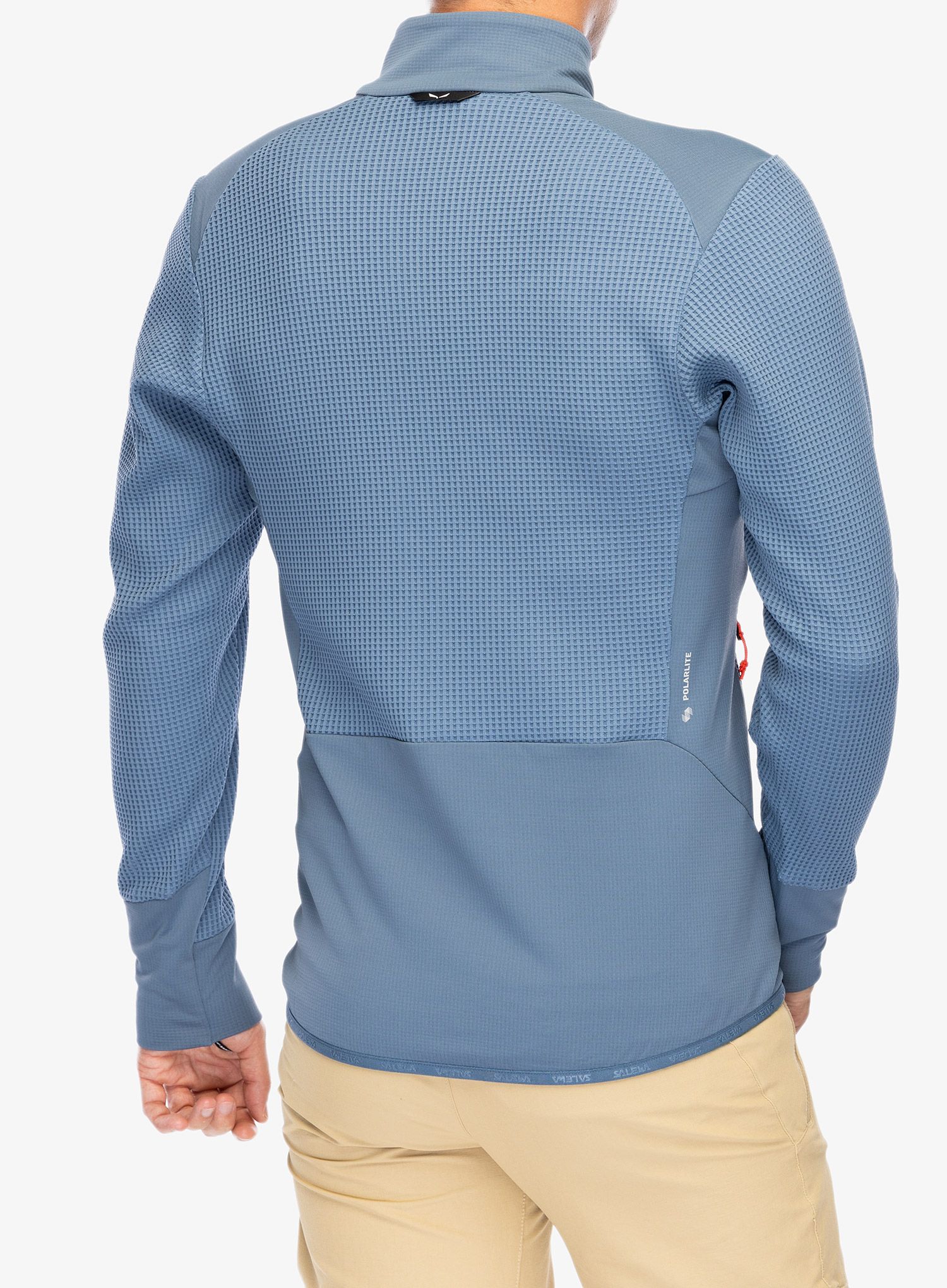 Rozepínací mikina Salewa Puez Waffle Hyb PL Jacket  - java blue