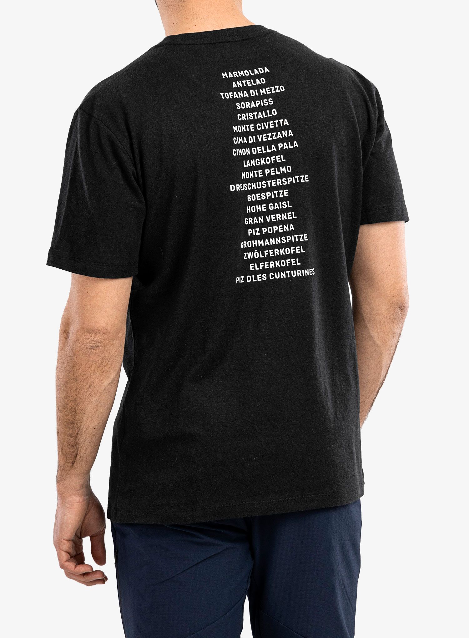 Tričko Salewa Pure Dolomites Hemp T-shirt - black